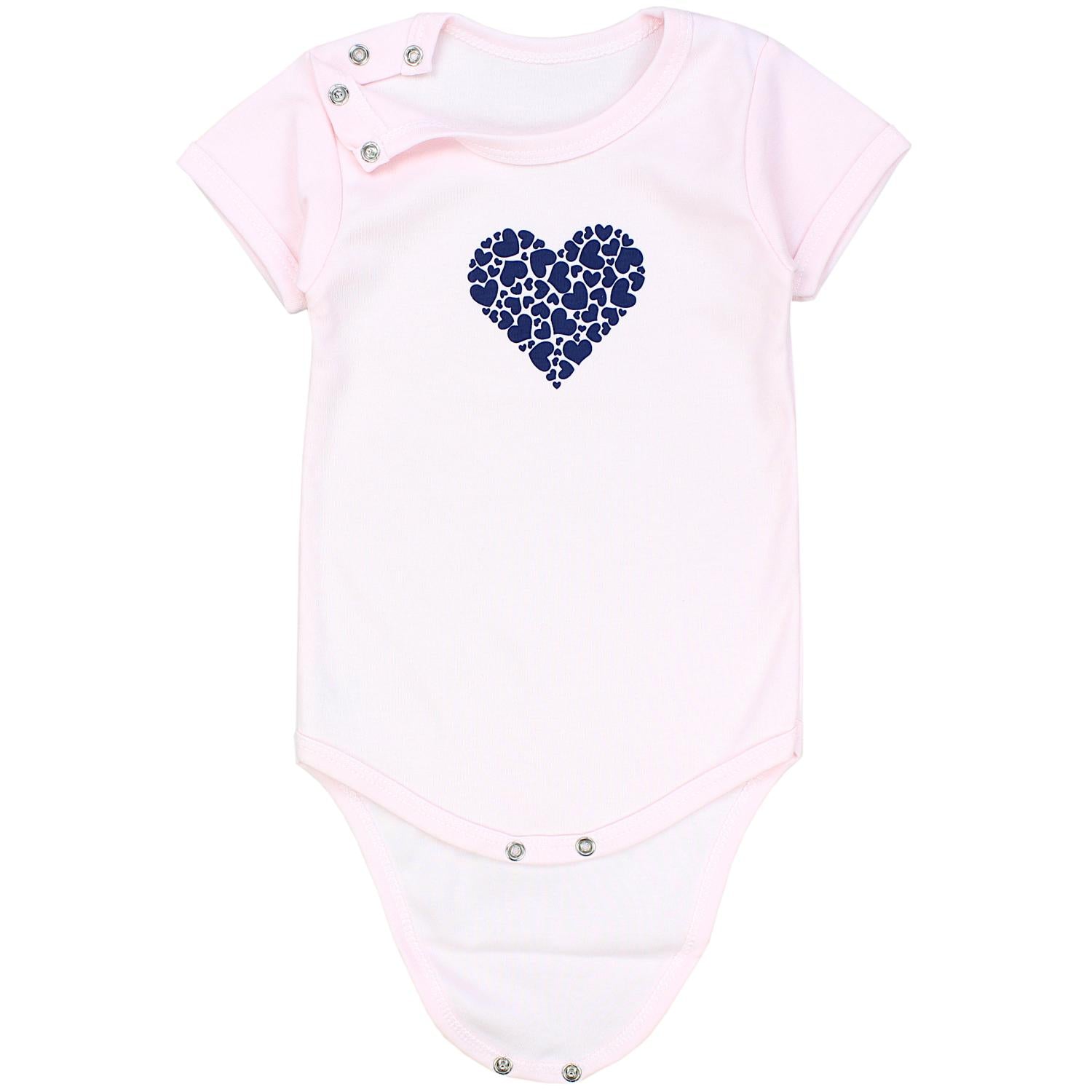 Baby Body Kurzarm in Unifarben - 5er Set