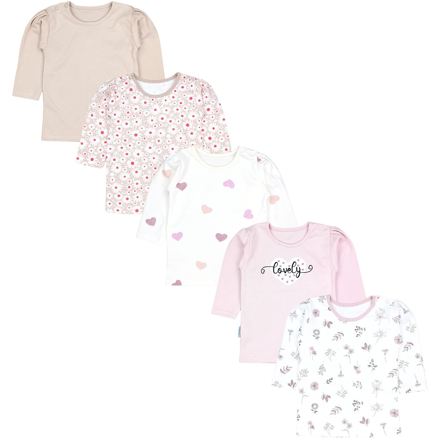 Baby Langarmshirt - 5er Set