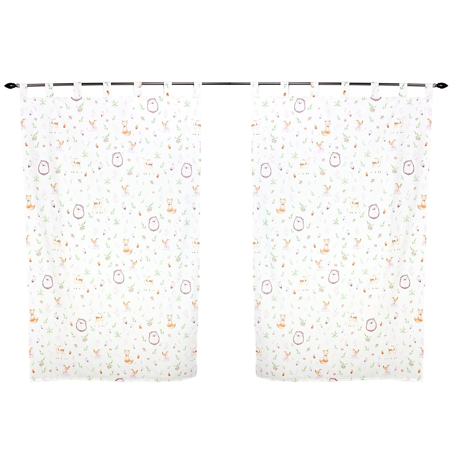 Vorhänge/Gardinen mit Schleifen 2er Set