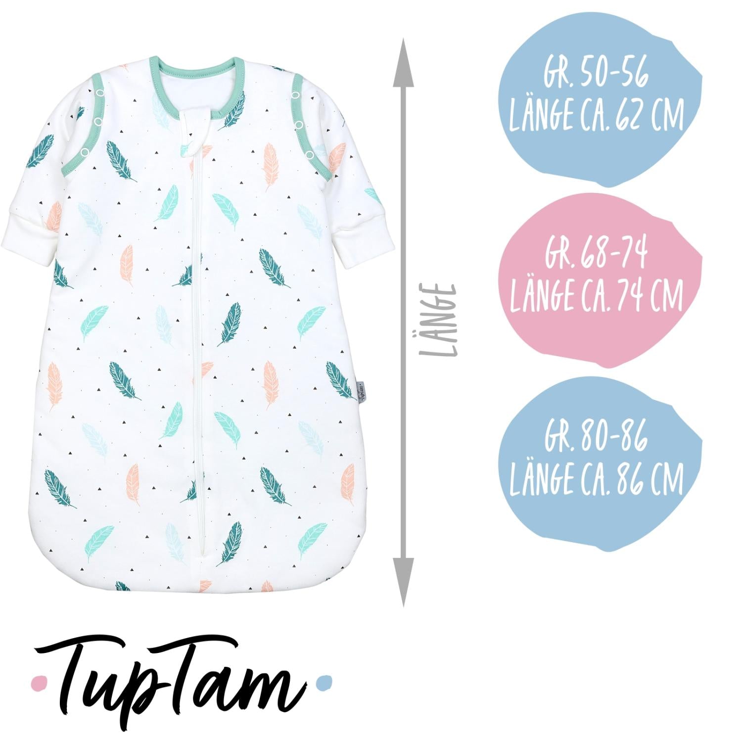 Schlafsack mit abnehmbaren Ärmeln 2.5 TOG