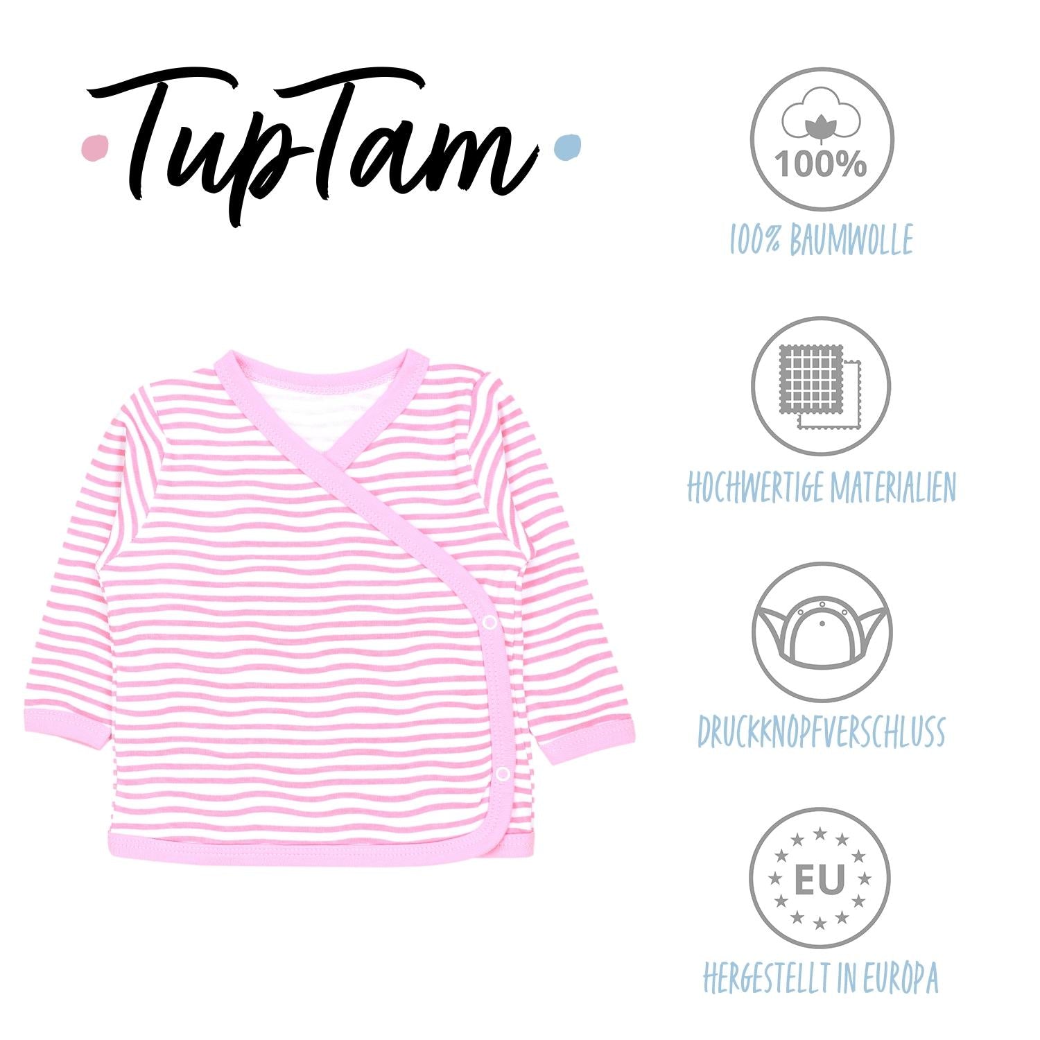 Baby Wickelshirt Langarm - 5er Set