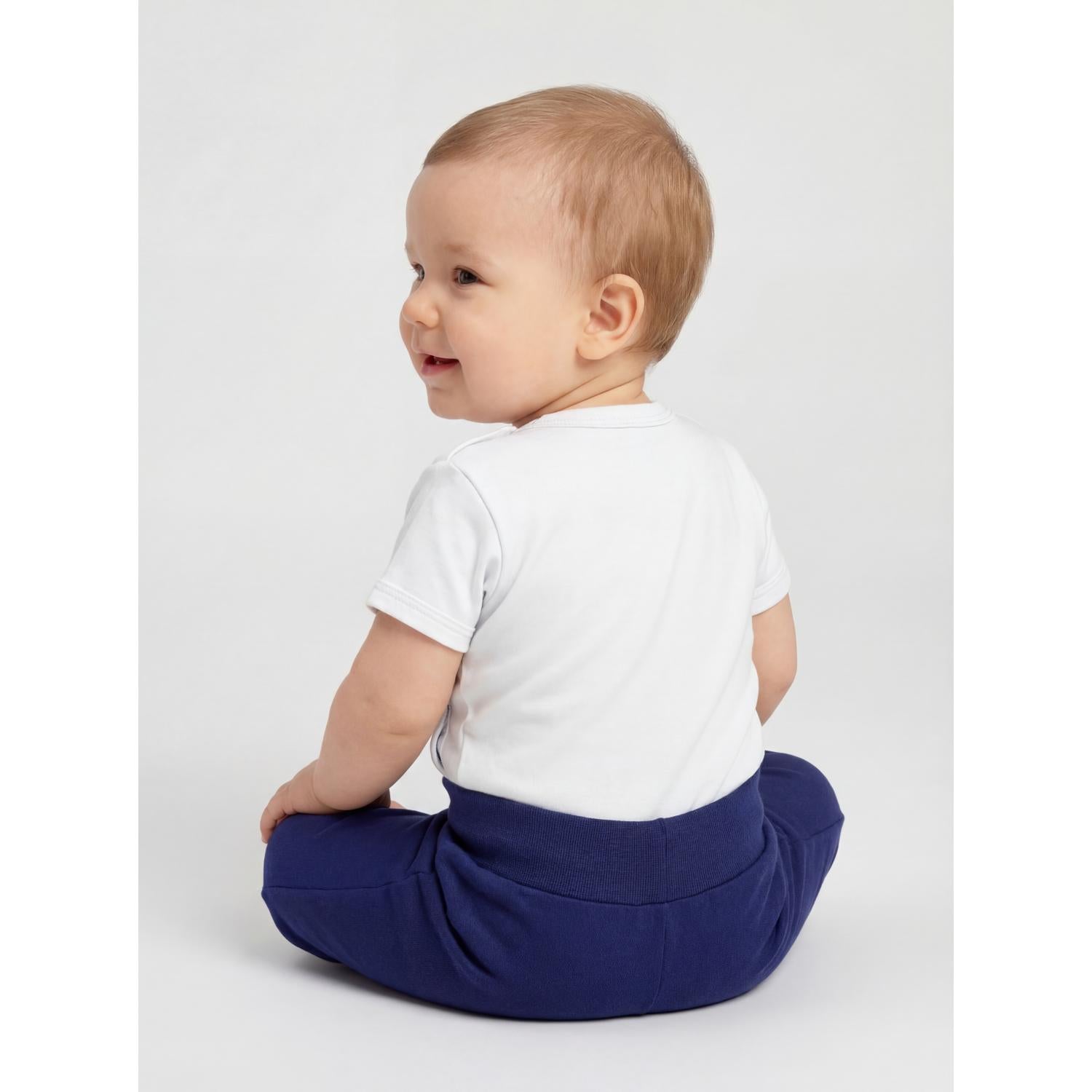 Baby Kurzarm Wickelbody mit Aufdruck - 5er Set