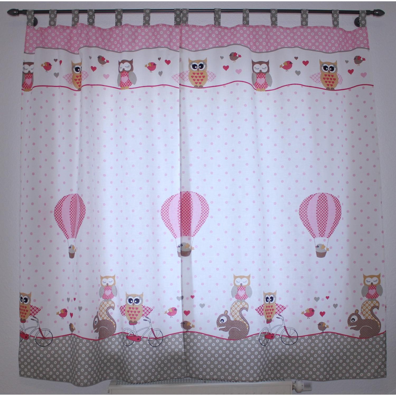 Vorhänge/Gardinen mit Schleifen 2er Set