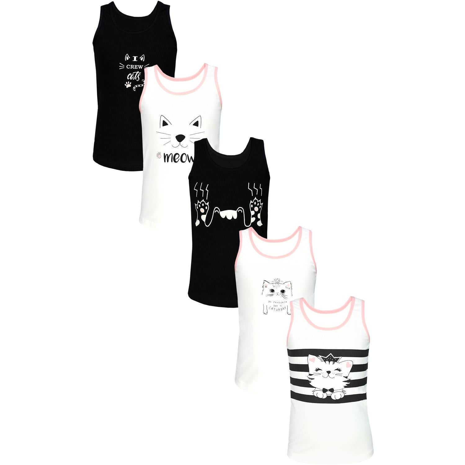 Unterhemd Ärmellos - 5er Set