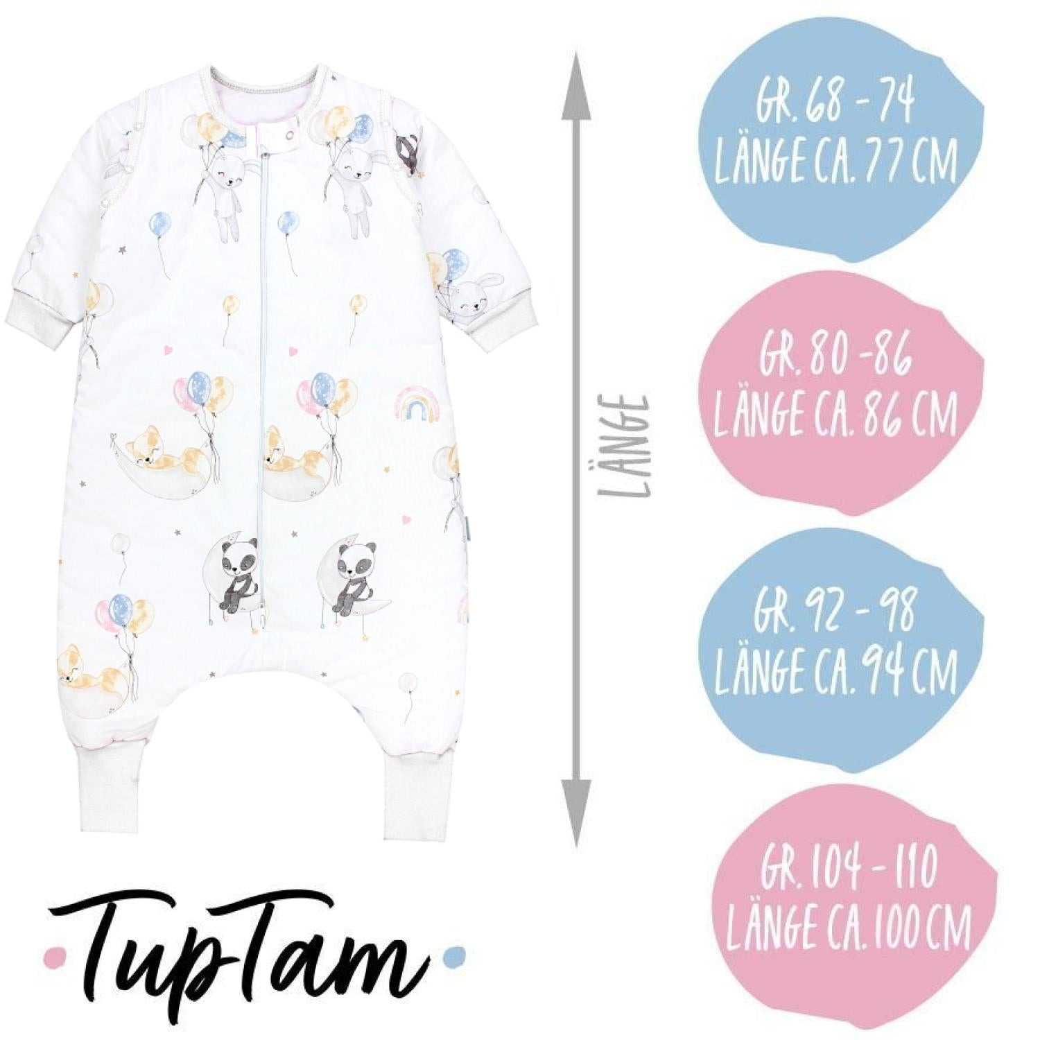 Schlafsack mit Beinen und Ärmeln, Winterschlafsack 2,5 TOG