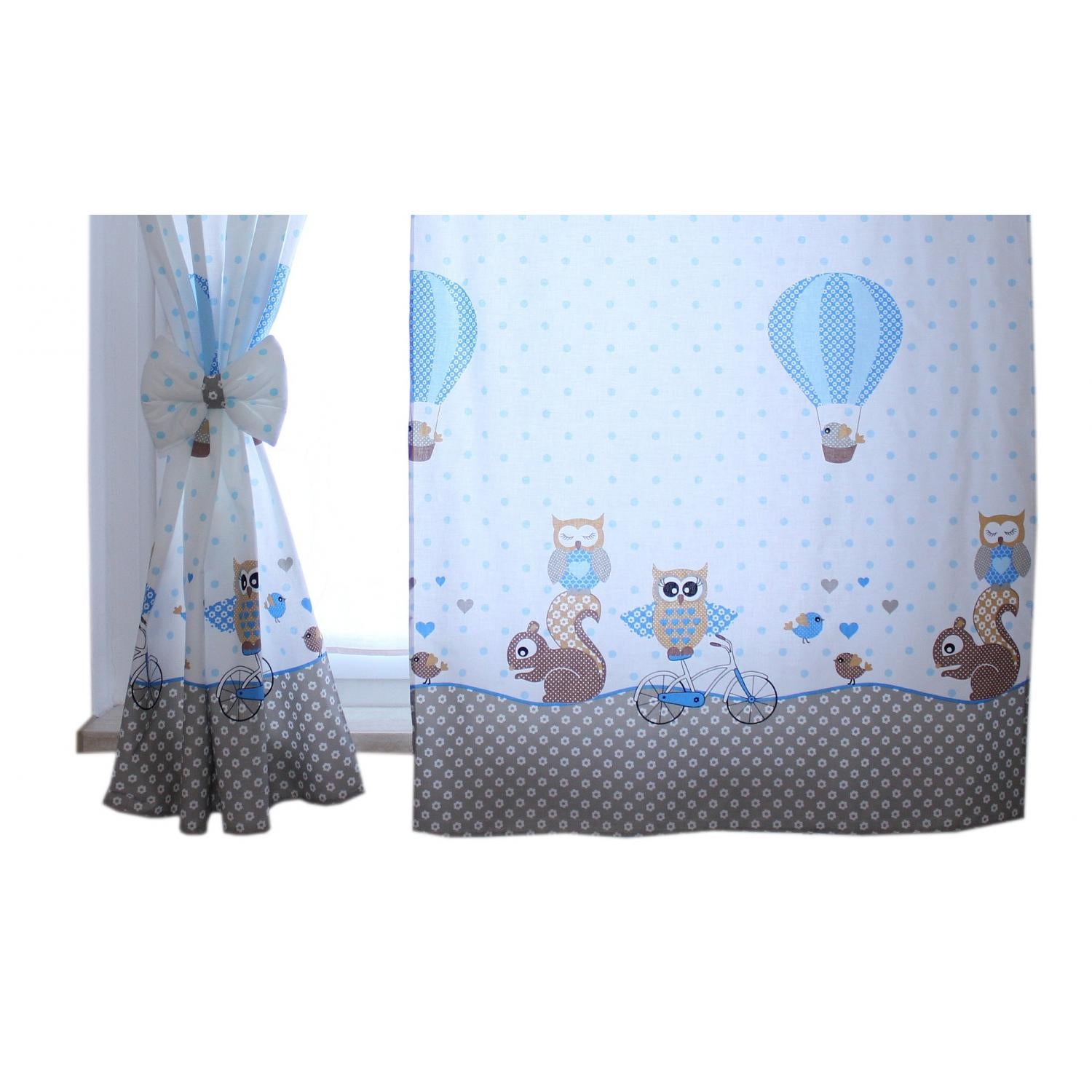 Vorhänge/Gardinen mit Schleifen 2er Set