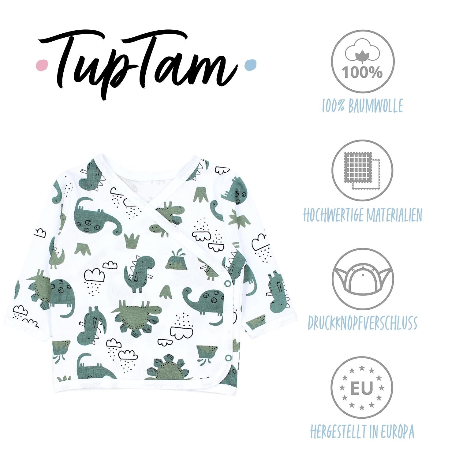 Baby Langarm Wickelshirt - 5er Set