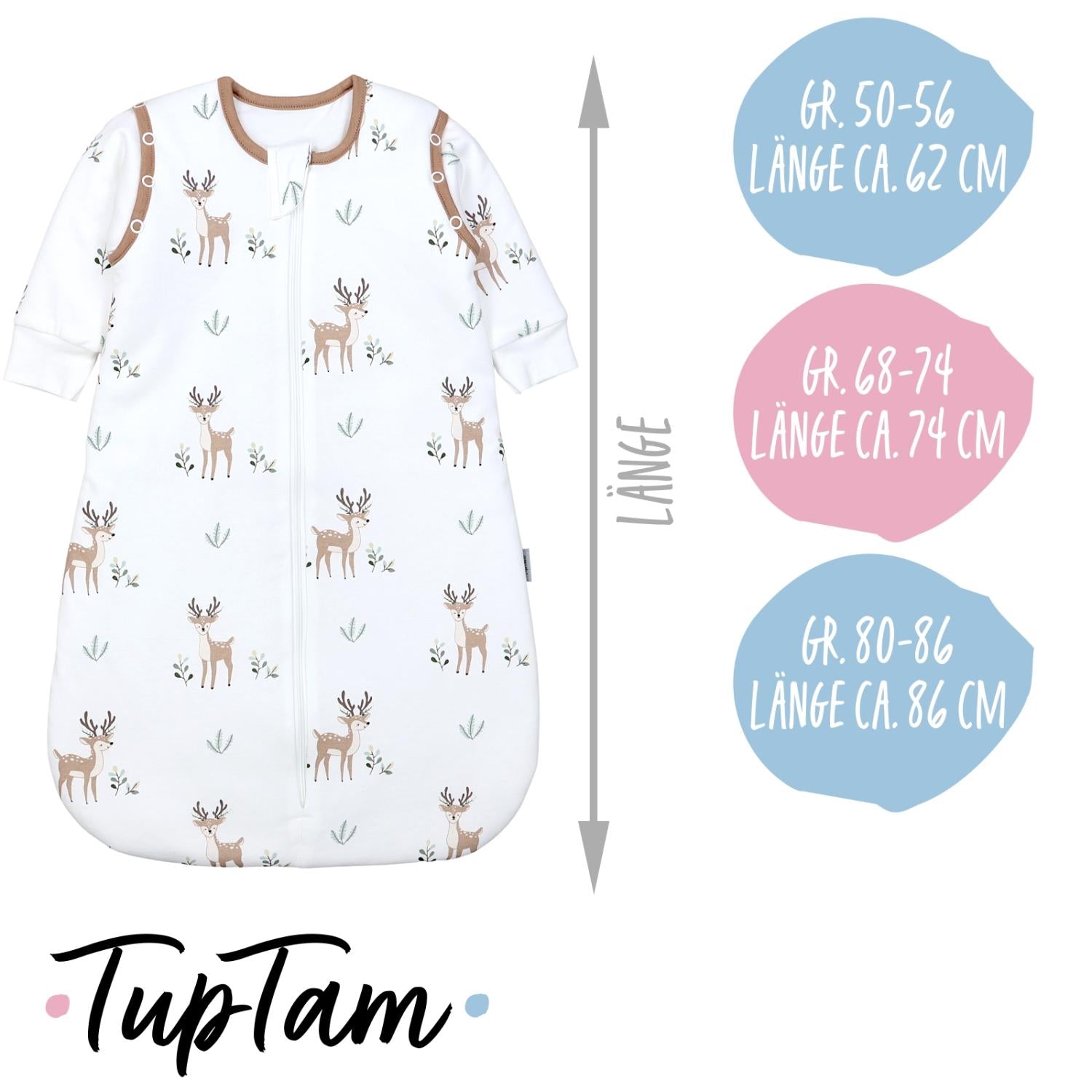 Schlafsack mit abnehmbaren Ärmeln 2.5 TOG