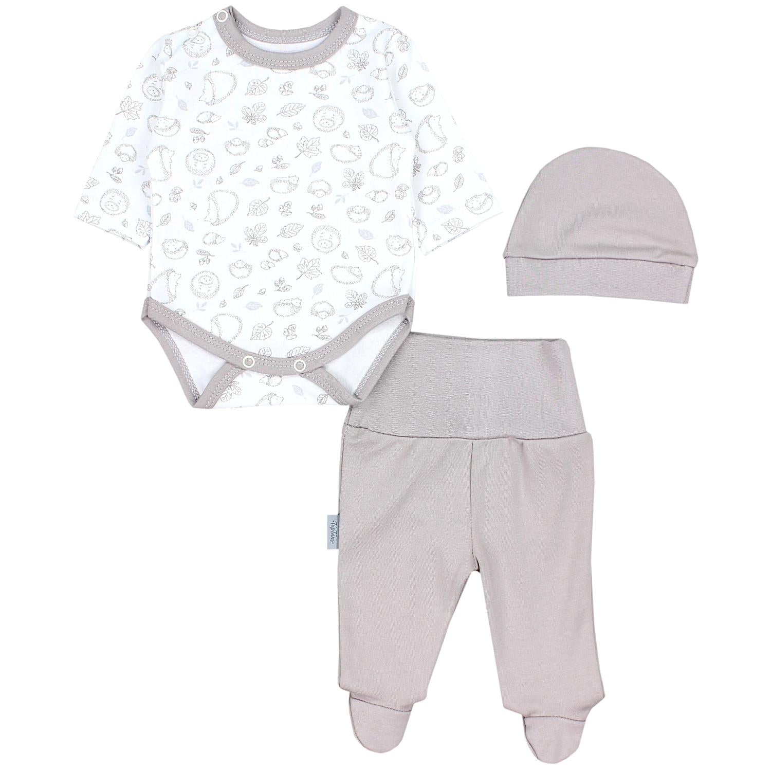 Baby Bekleidungsset mit Aufdruck (3-teilig)