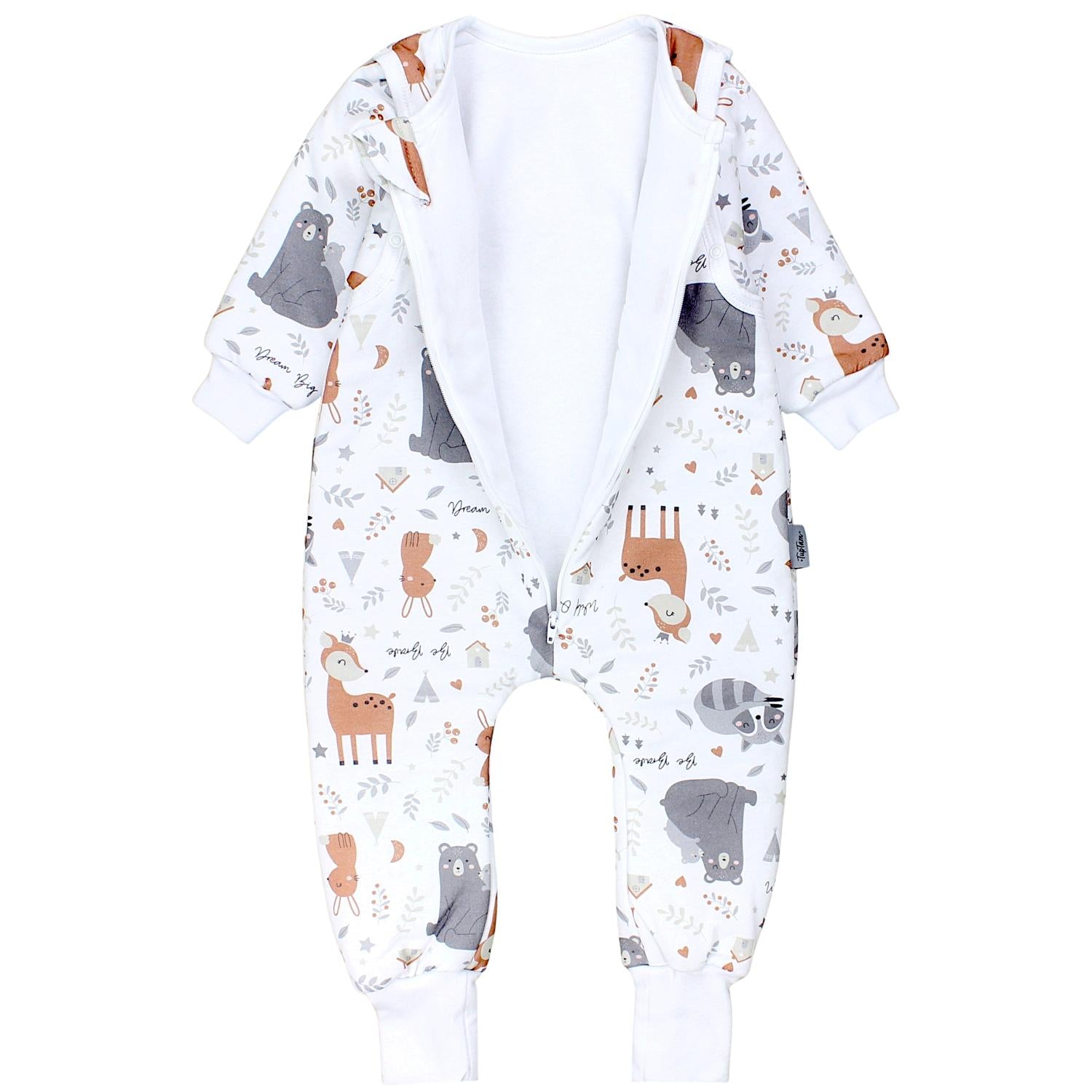 Winterschlafsack mit Beinen und Ärmeln