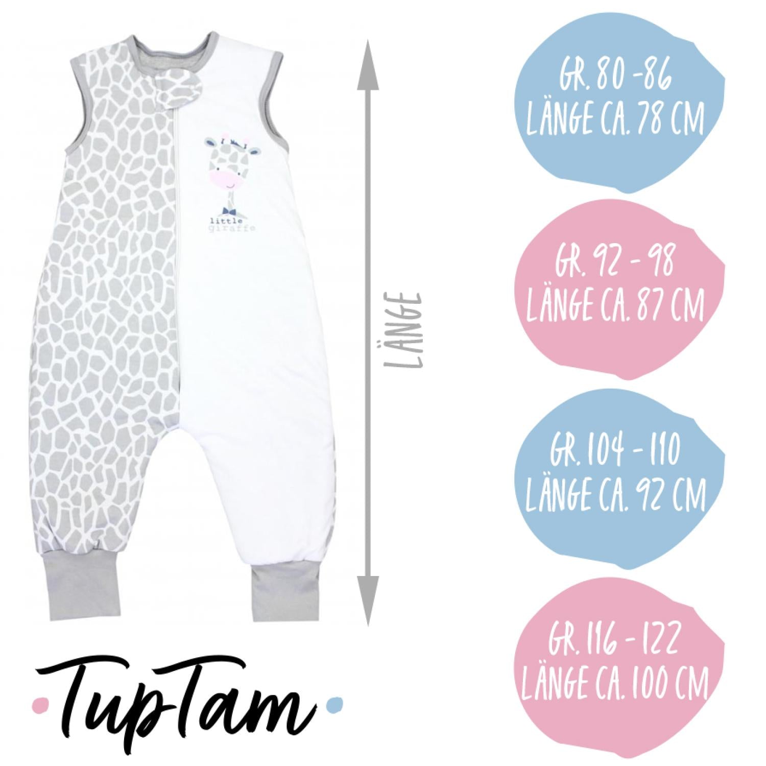 Wattierter Schlafsack mit Füßen 2.5 TOG