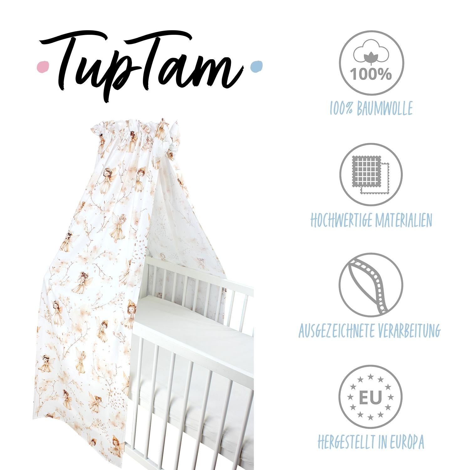 Babybett Himmel mit Schleifchen