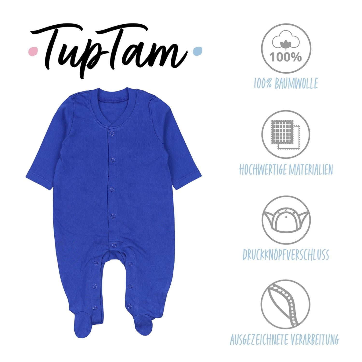 Schlafstrampler mit Fuß - 3er Set