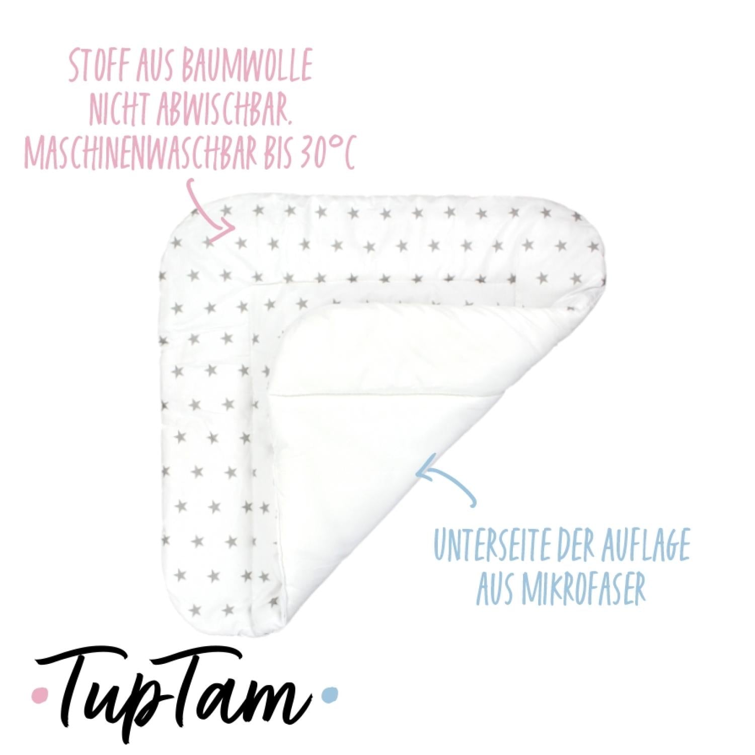 Baby Wickeltischauflage mit Baumwollbezug