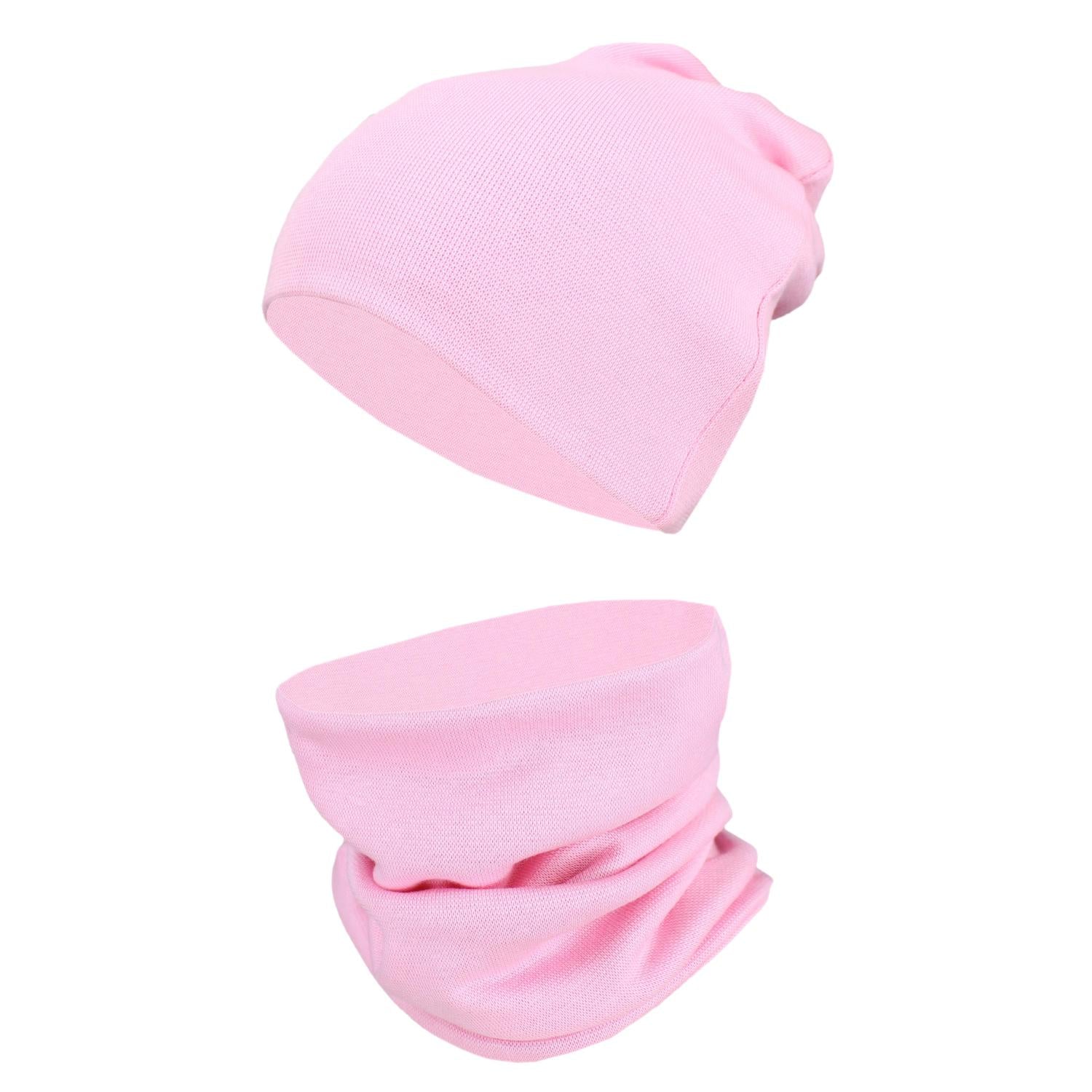 Kinder Beanie Mütze Schlauchschal Set