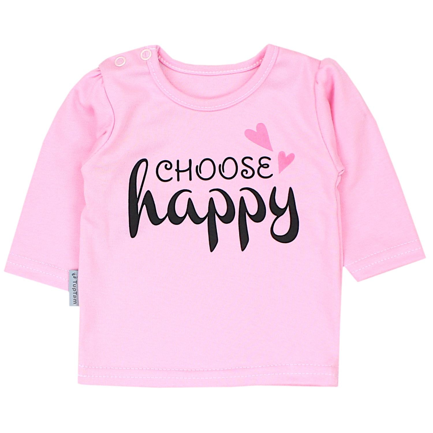 Baby Langarmshirt mit Aufdruck - 3er Set