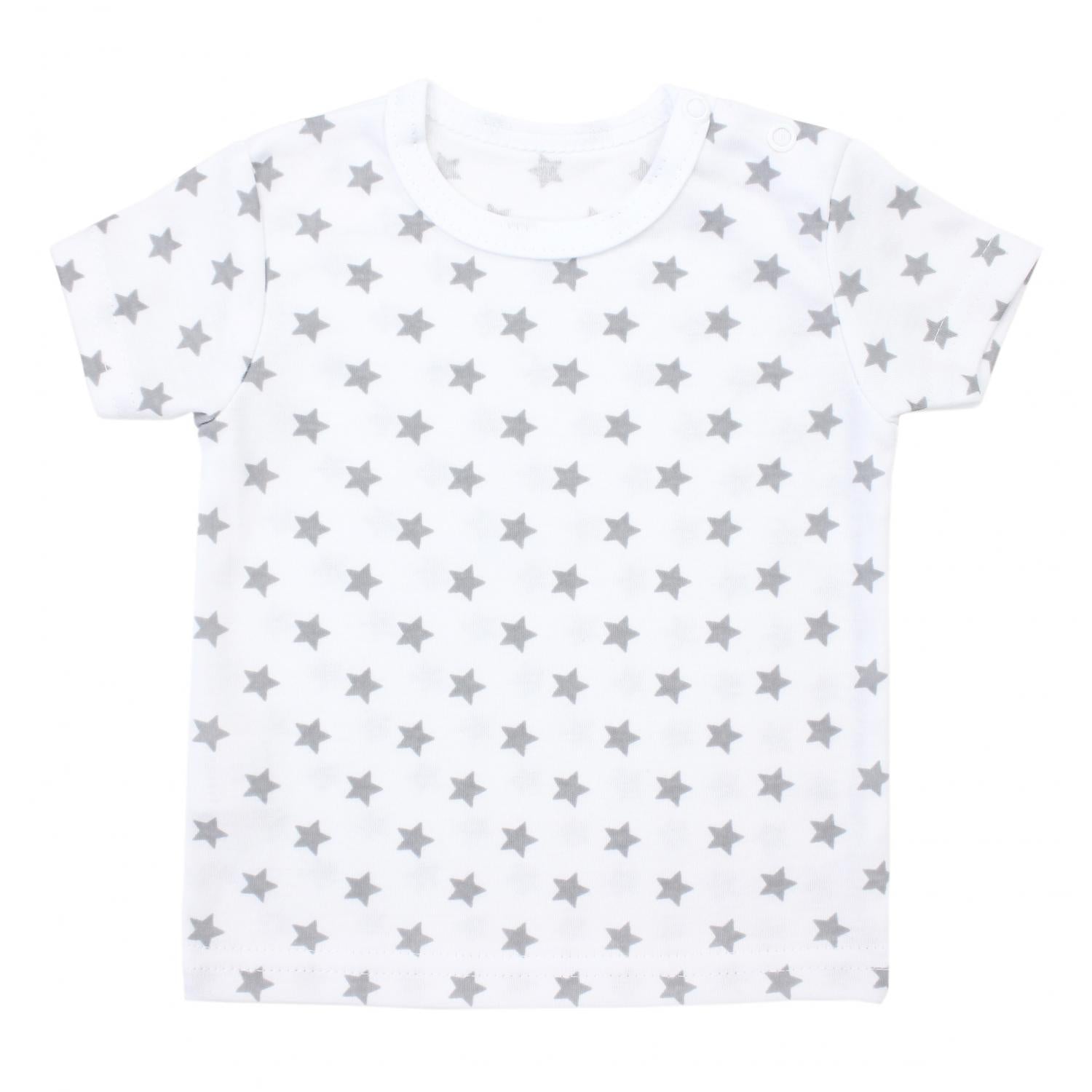 Kurzarm-Shirt mit Aufdruck - 5er Set