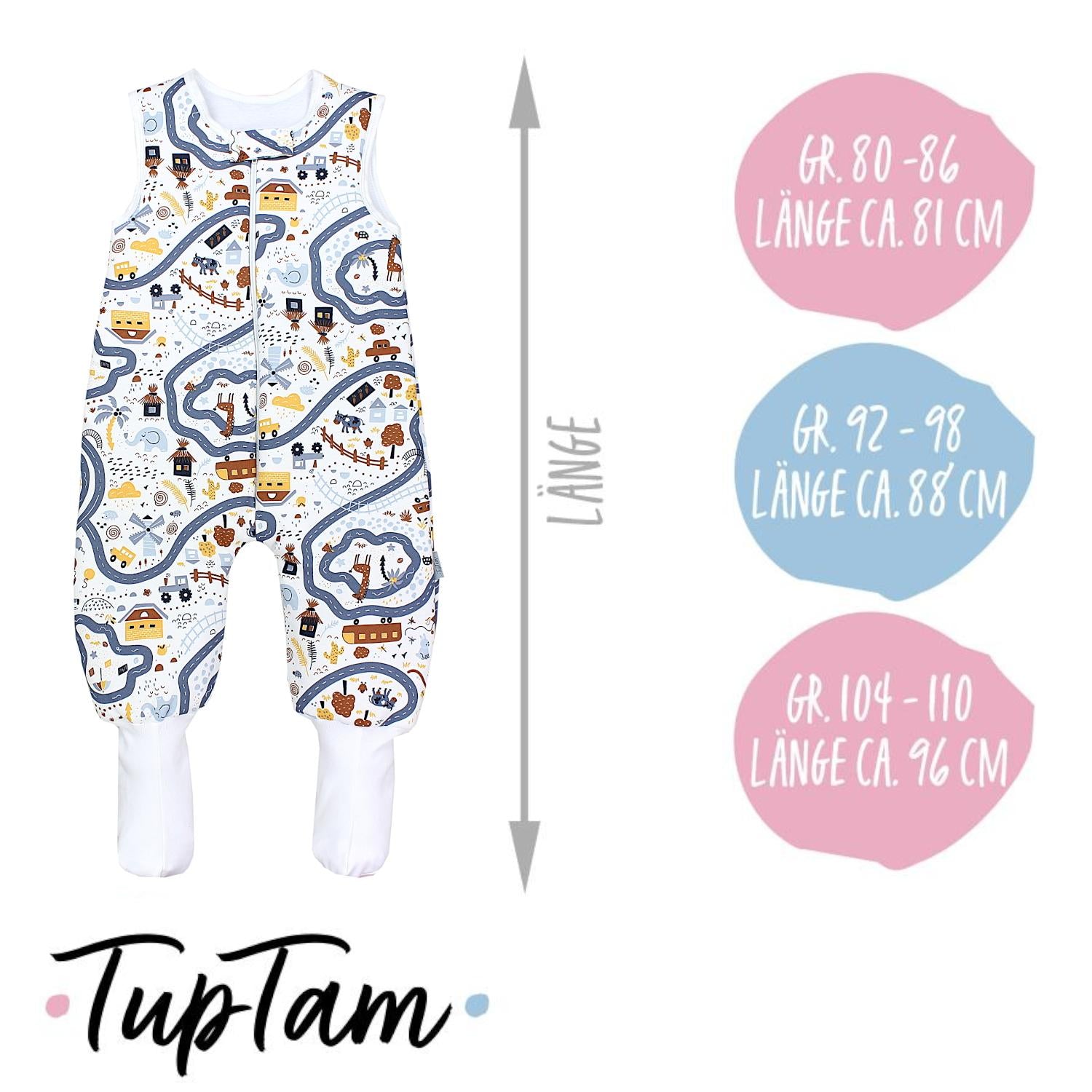 Schlafsack mit Füßen 2.5 TOG