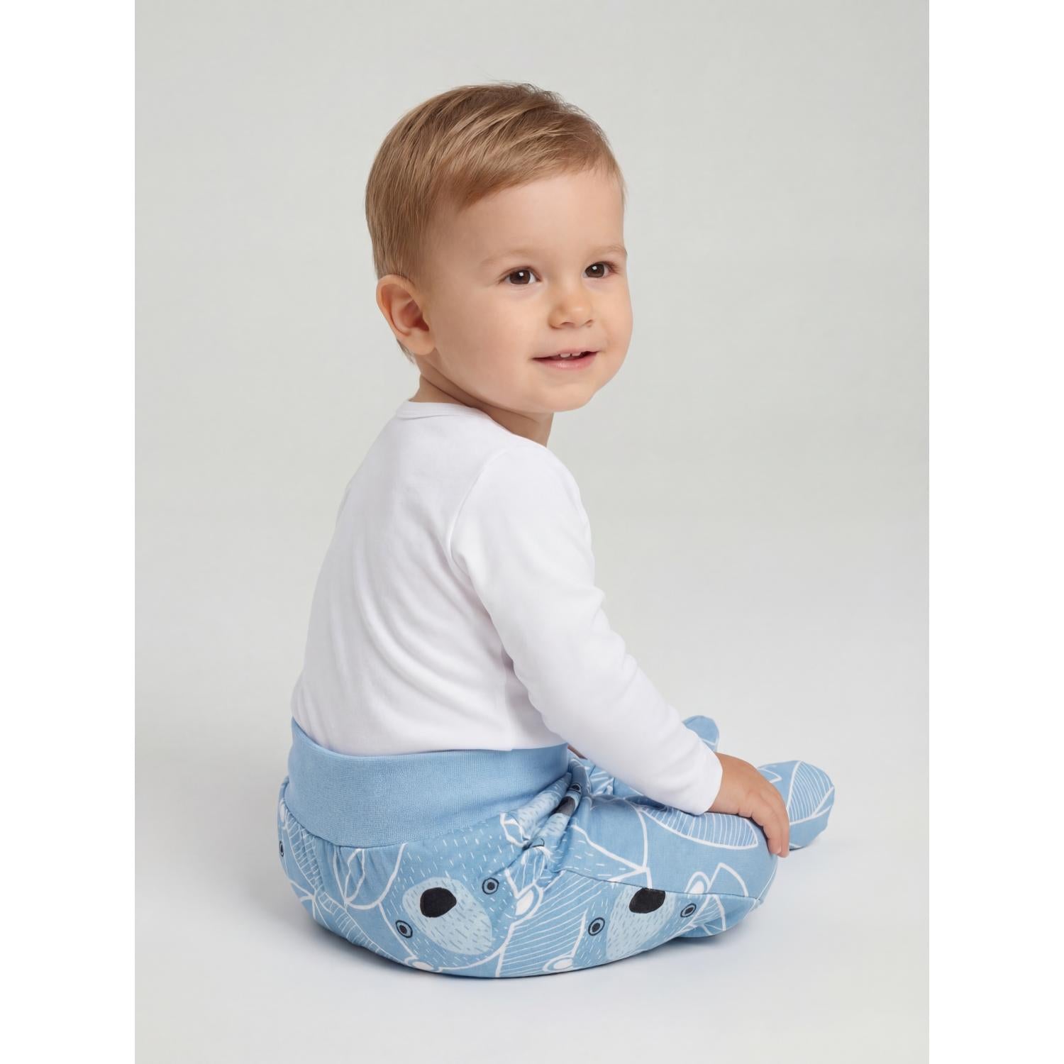 Strampelhose mit Fuß - 5er Set