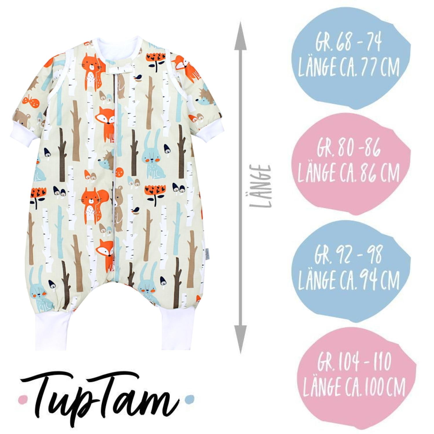 Schlafsack mit Beinen und Ärmeln, Winterschlafsack 2,5 TOG