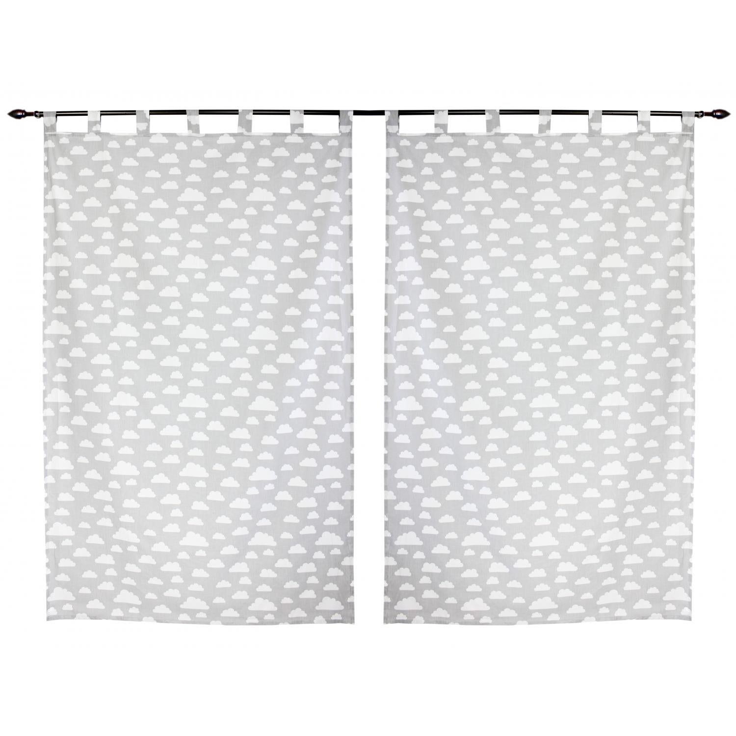 Vorhänge/Gardinen mit Schleifen 2er Set