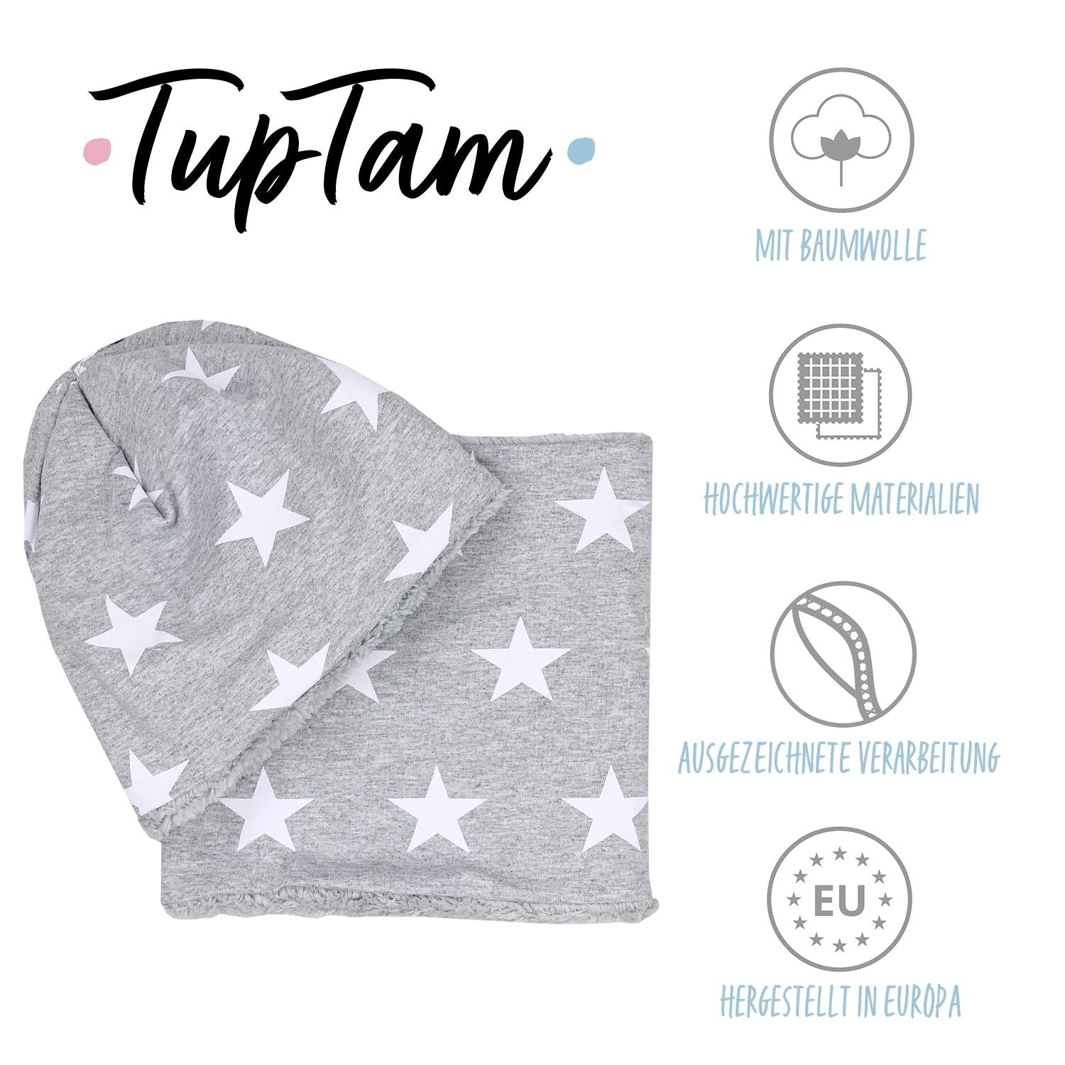 Madchen Beanie Mütze Schlauchschal Set