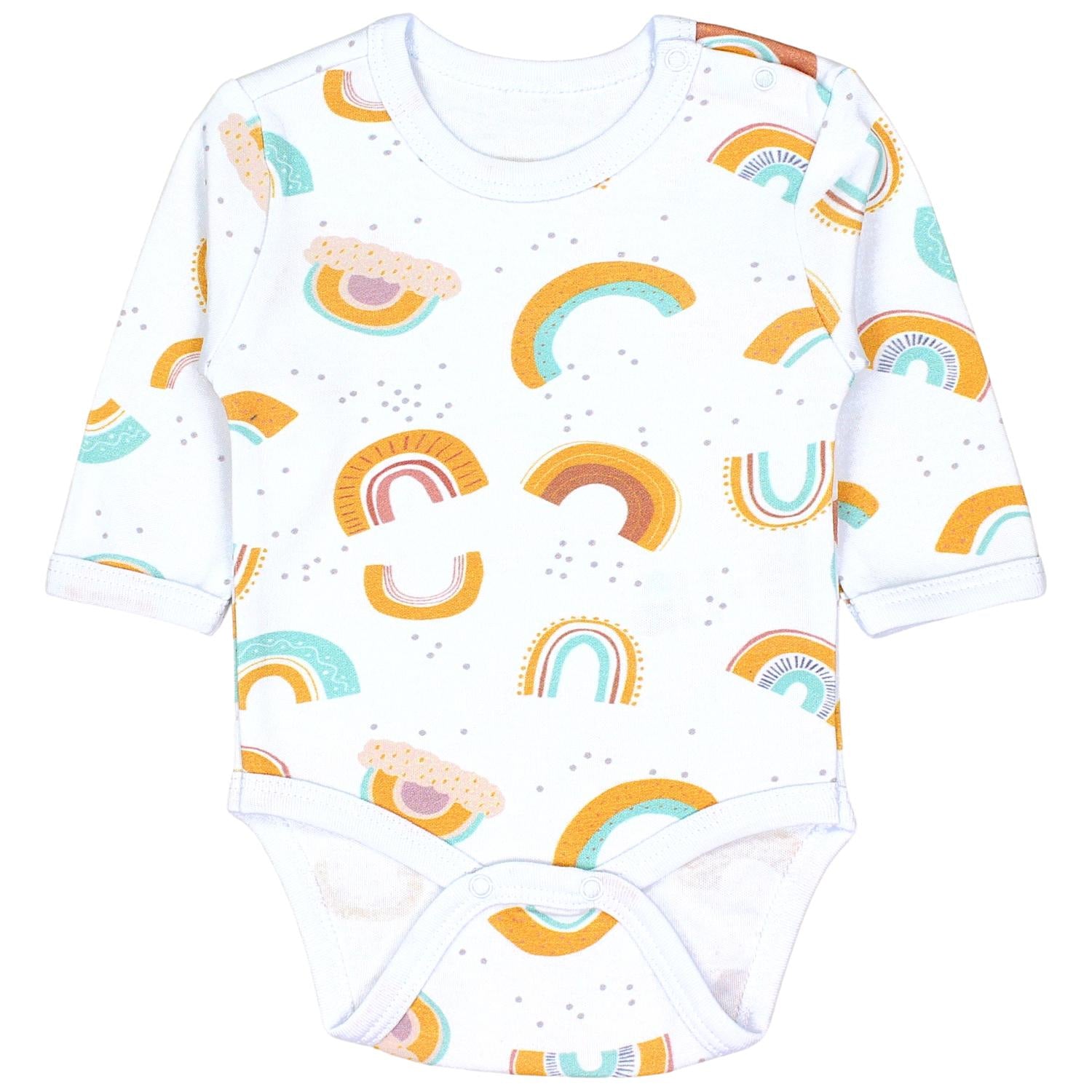 Baby Langarm mit Aufdruck - 5er Set