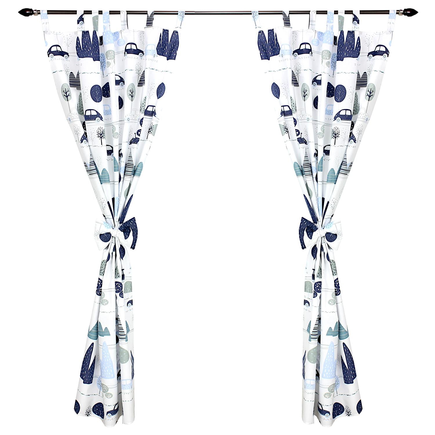 Vorhänge/Gardinen mit Schleifen 2er Set