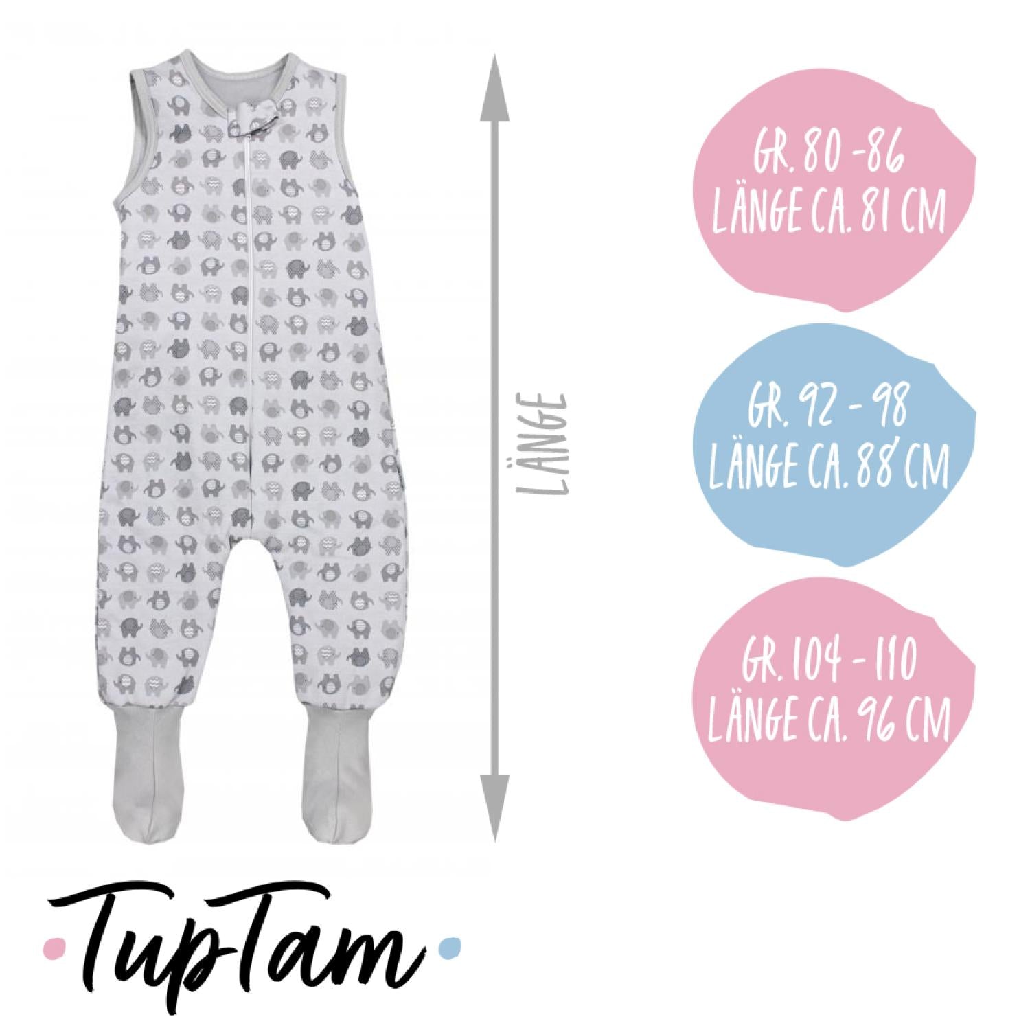 Schlafsack mit Füßen 2.5 TOG