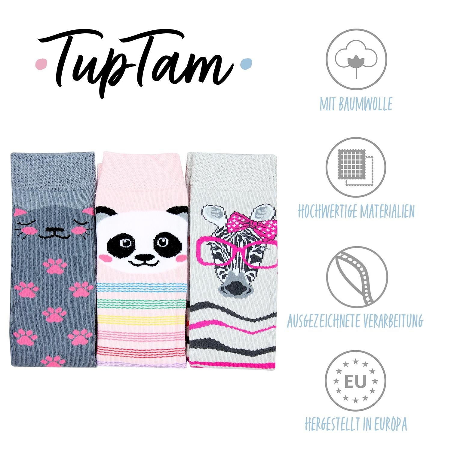 Knielange Socken - 3er Set