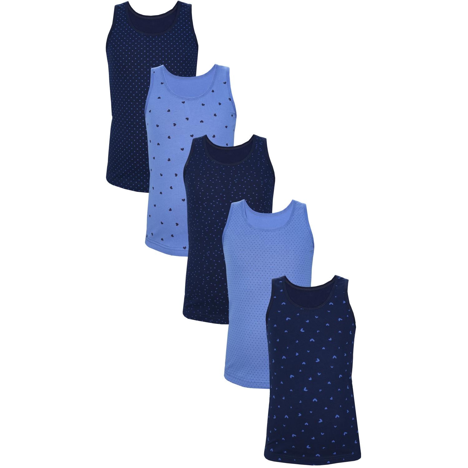 Unterhemd Ärmellos - 5er Set