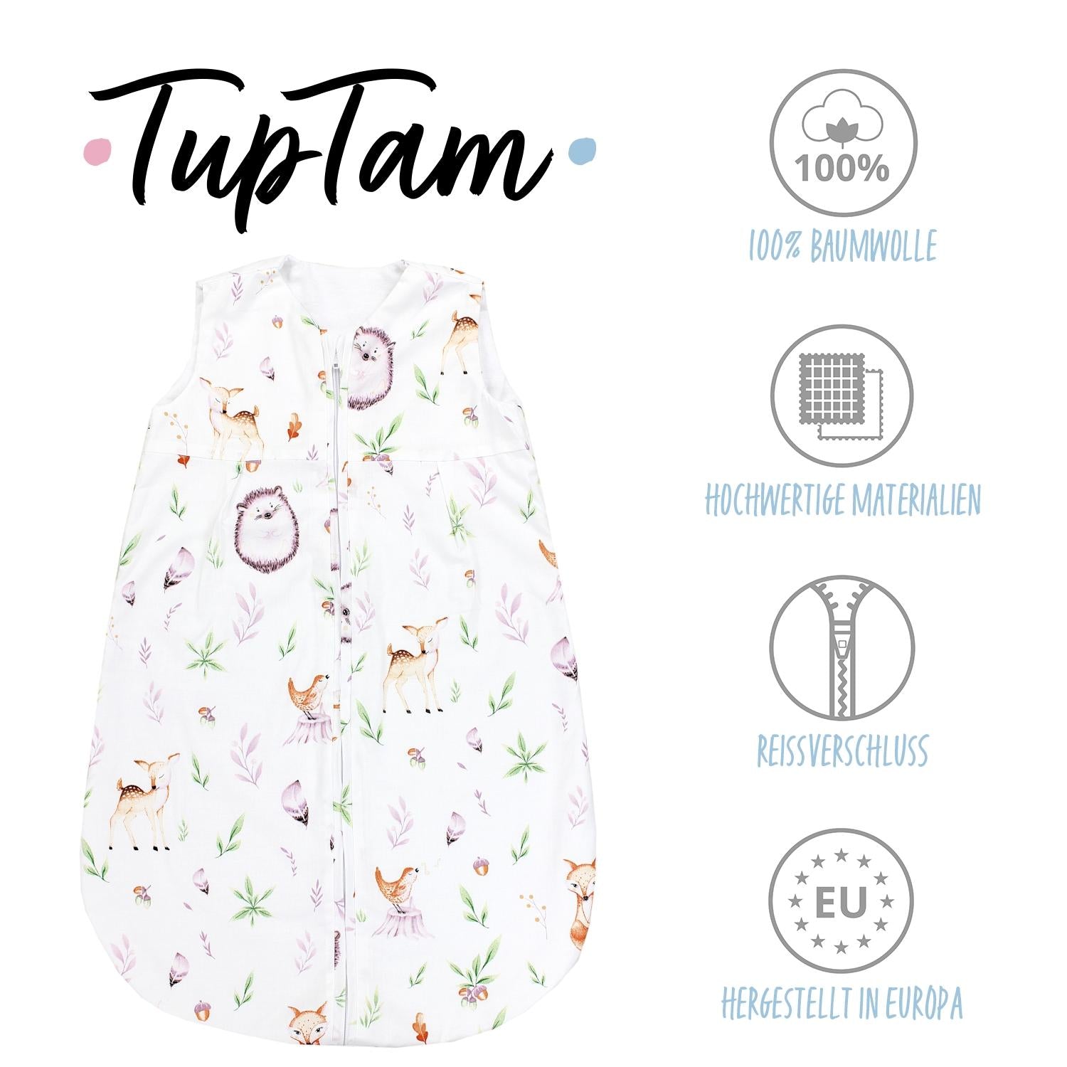 Baby Sommer Schlafsack ohne Ärmel unwattiert 0.5 TOG