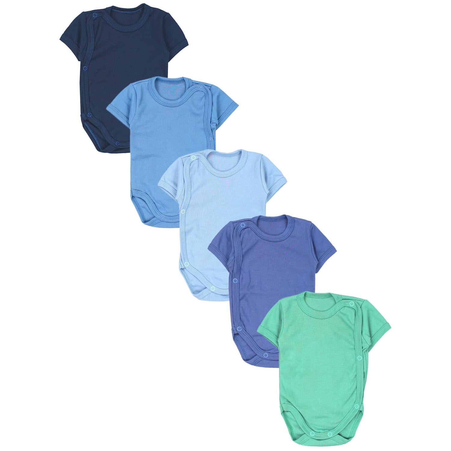 Baby Wickelbody Kurzarm - 5er Set