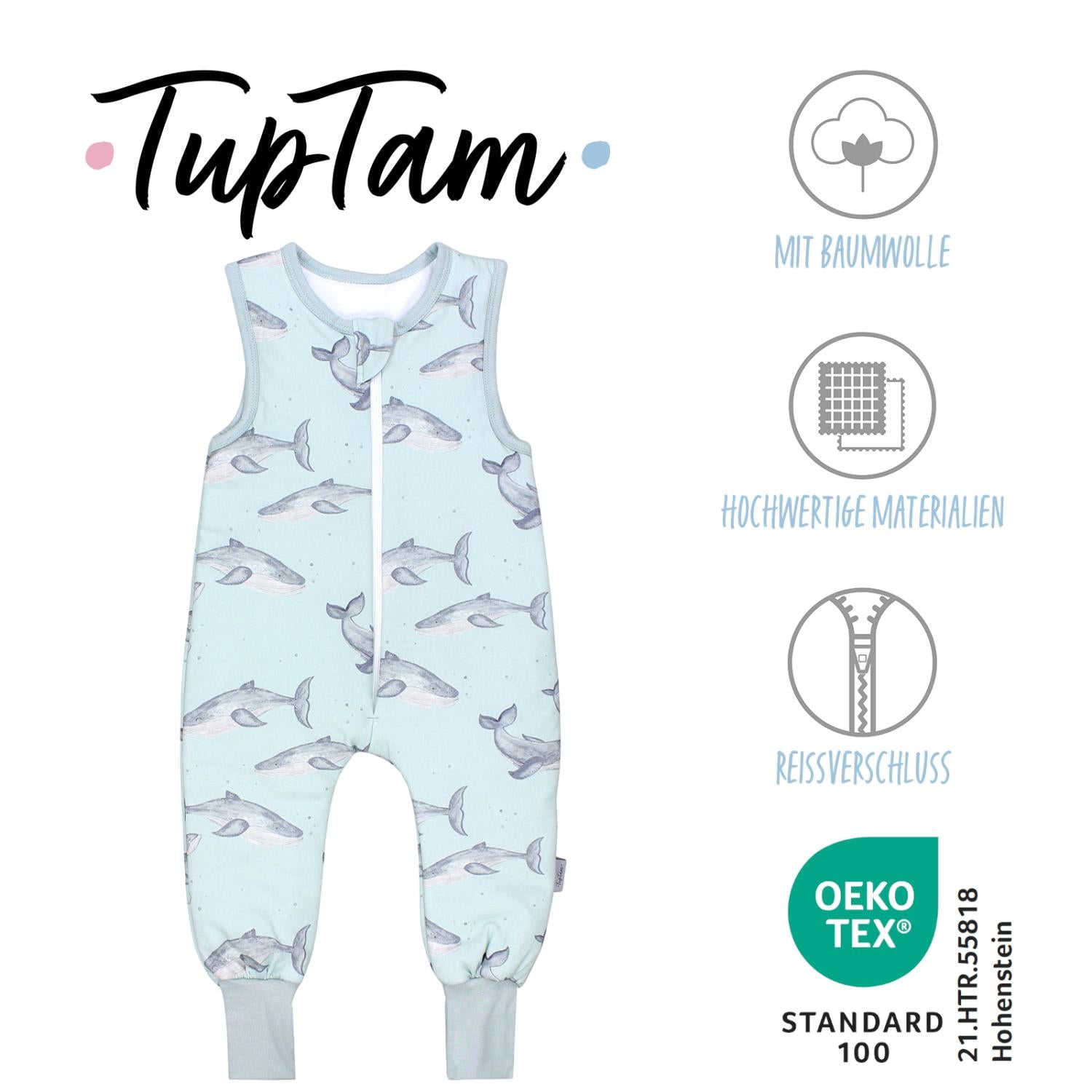 Wattierter Schlafsack mit Füßen 2.5 TOG