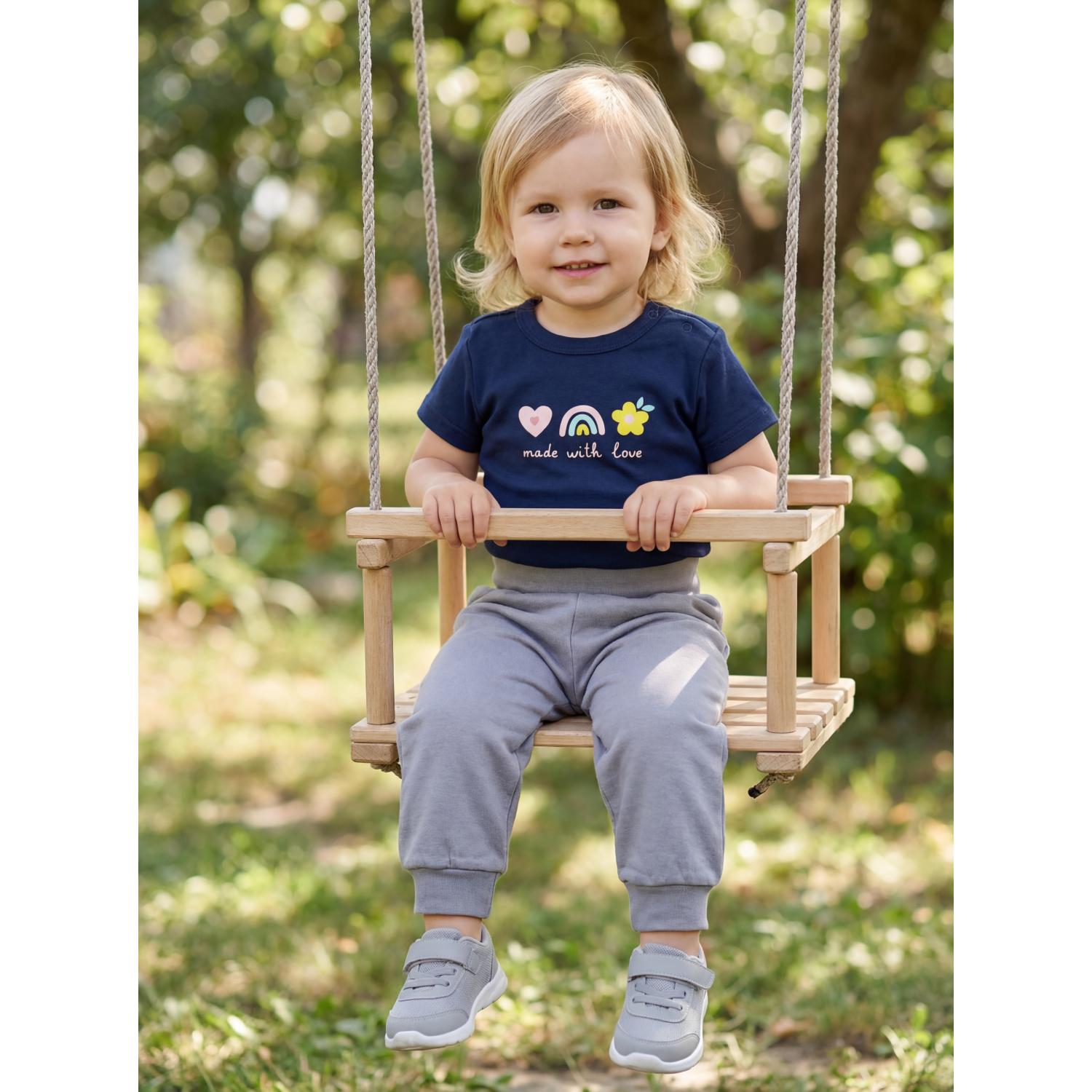 Kurzarm- Body mit Aufdruck -5er Set