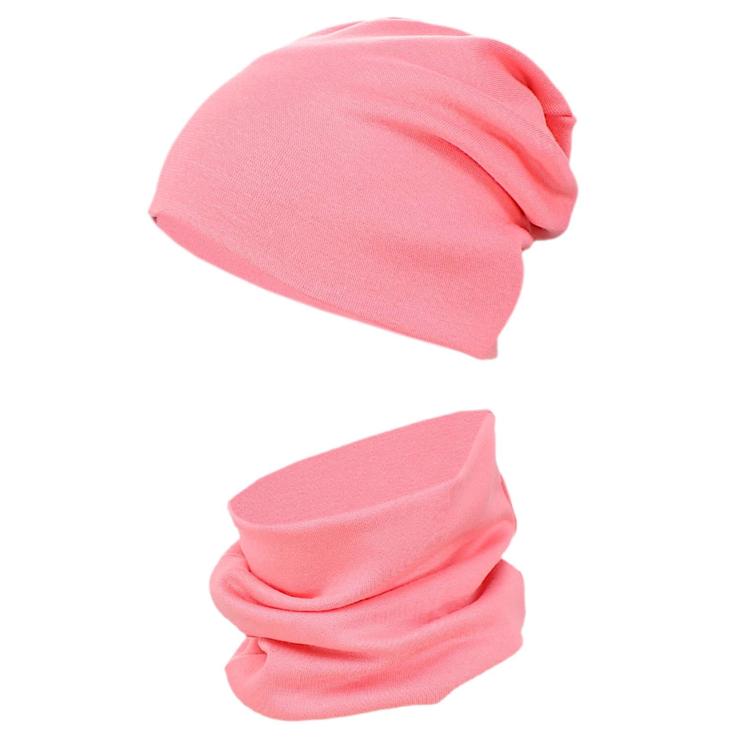 Kinder Beanie Mütze Schlauchschal Set