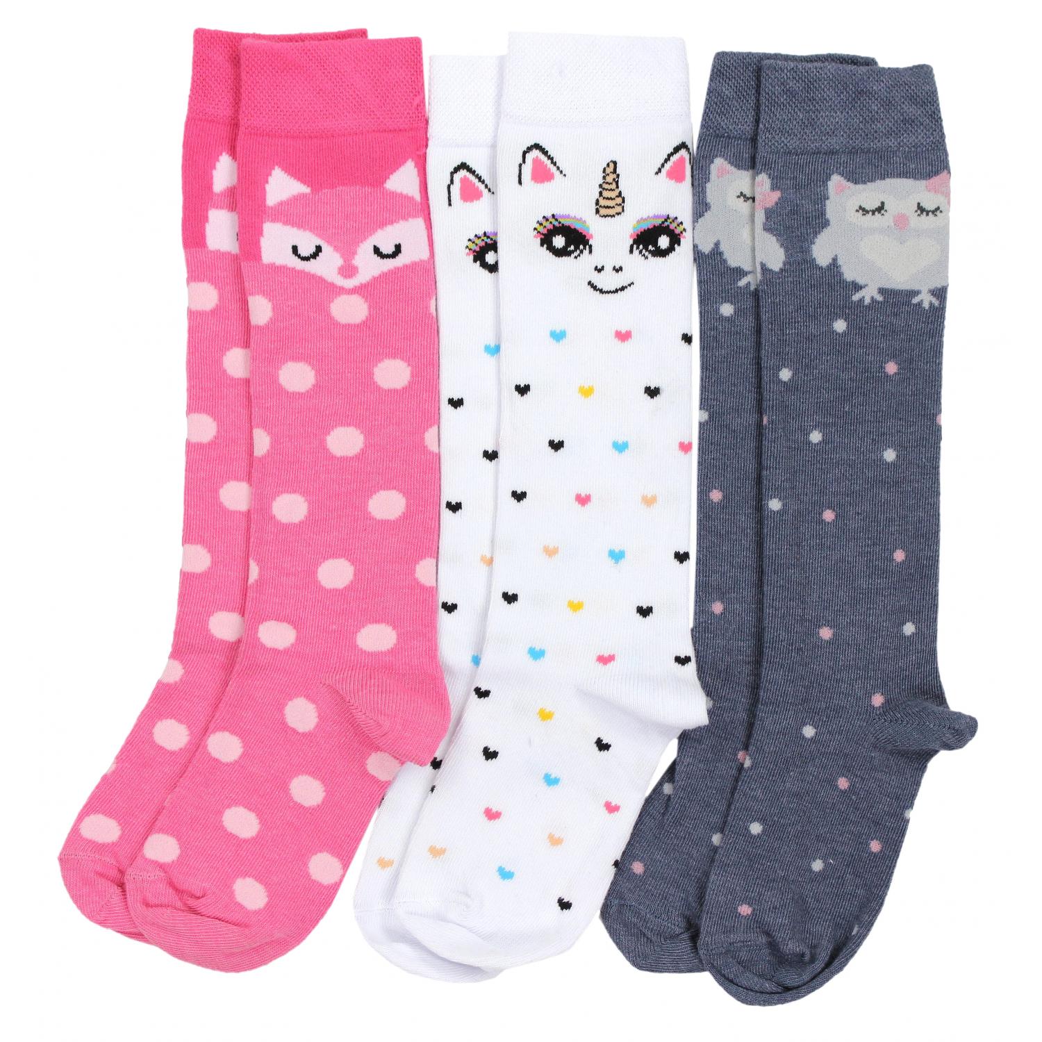 Knielange Socken - 3er Set