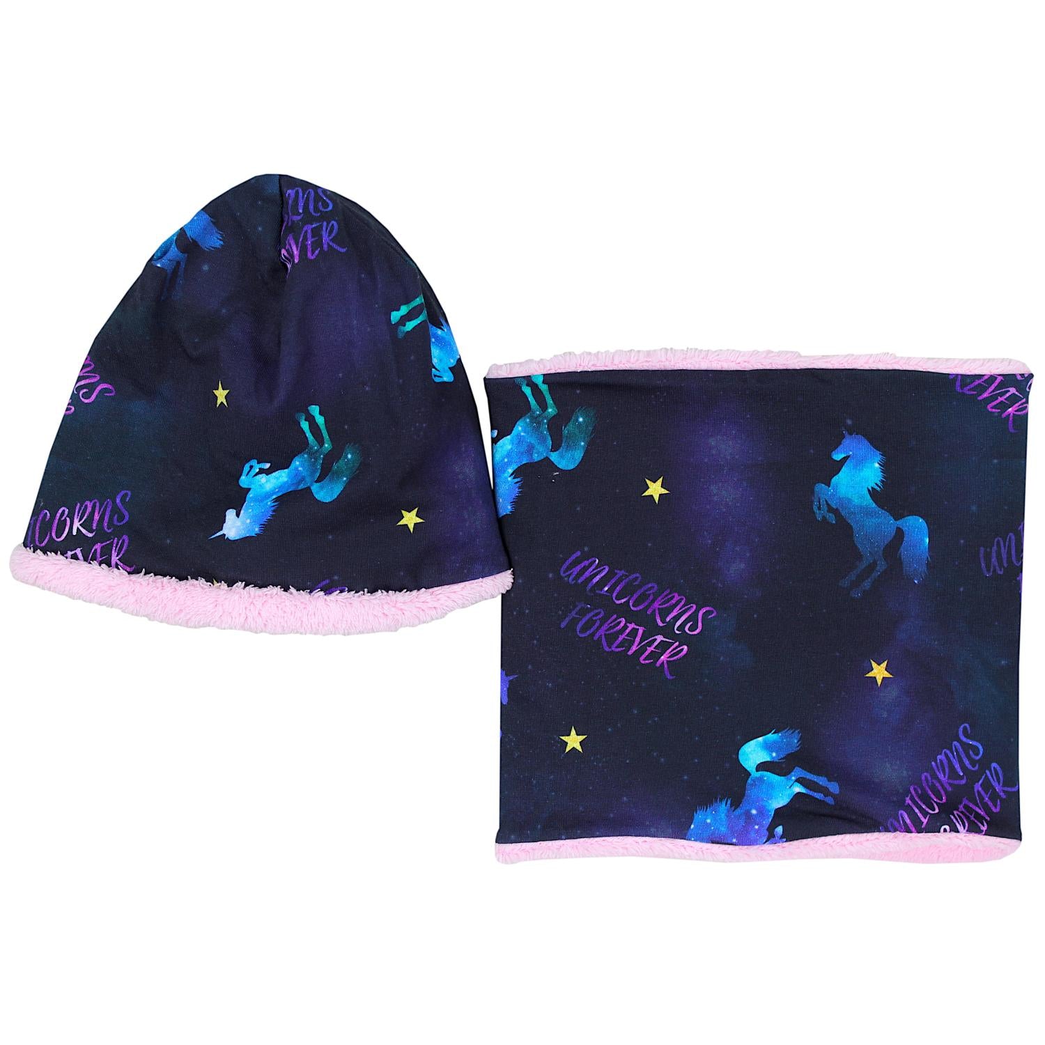 Madchen Beanie Mütze Schlauchschal Set