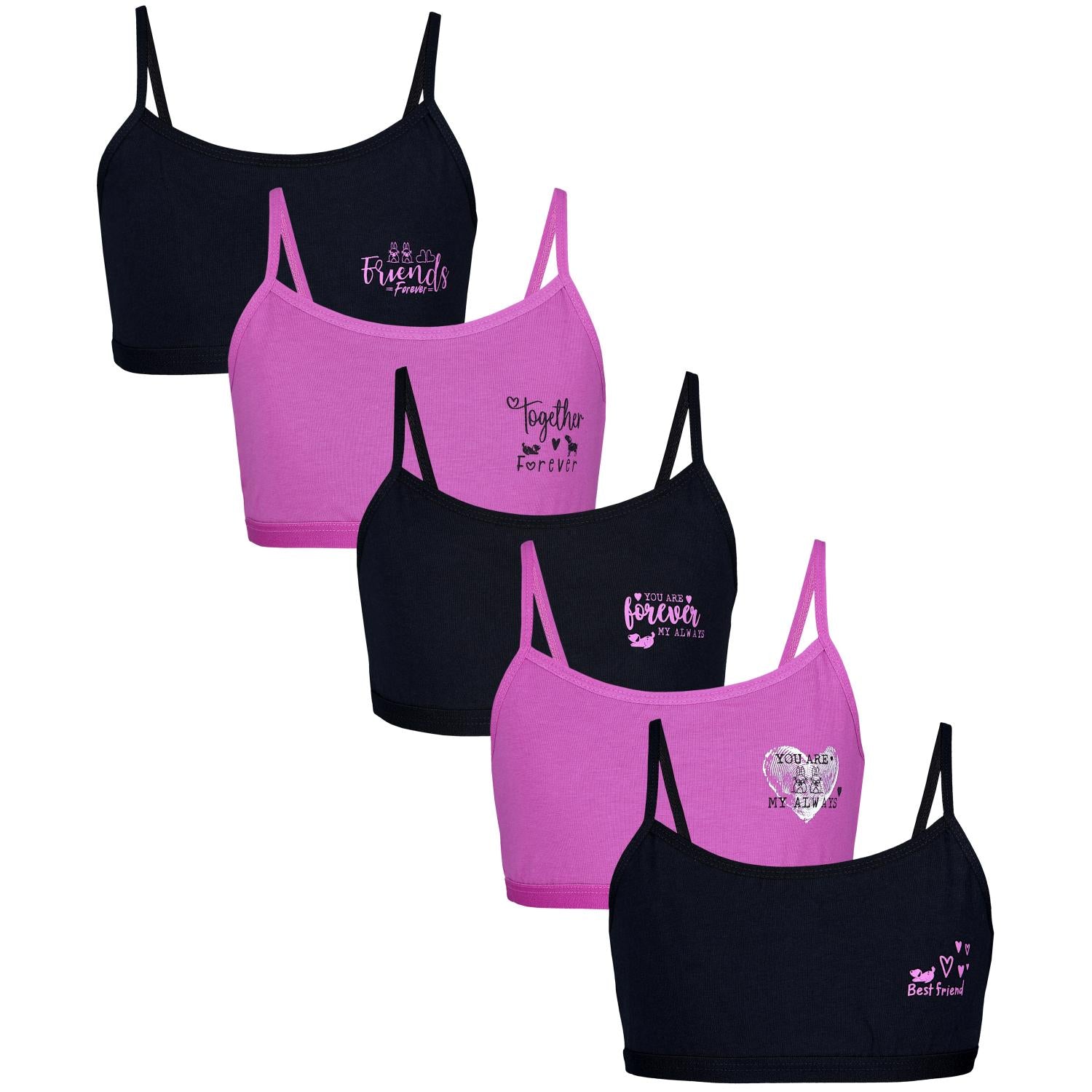 Mädchen Bustier - 5er Set