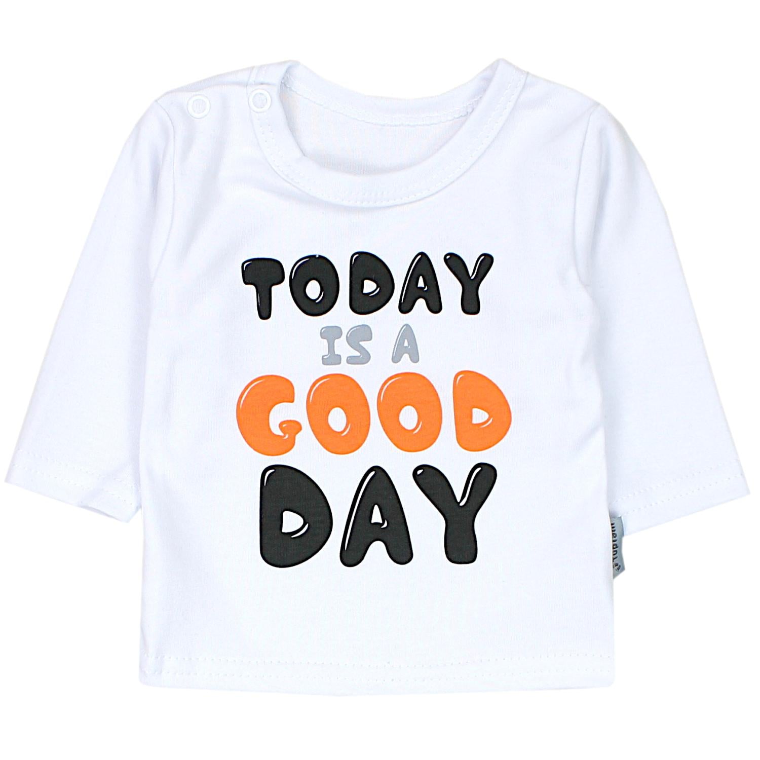 Baby Langarmshirt mit Aufdruck - 3er Set
