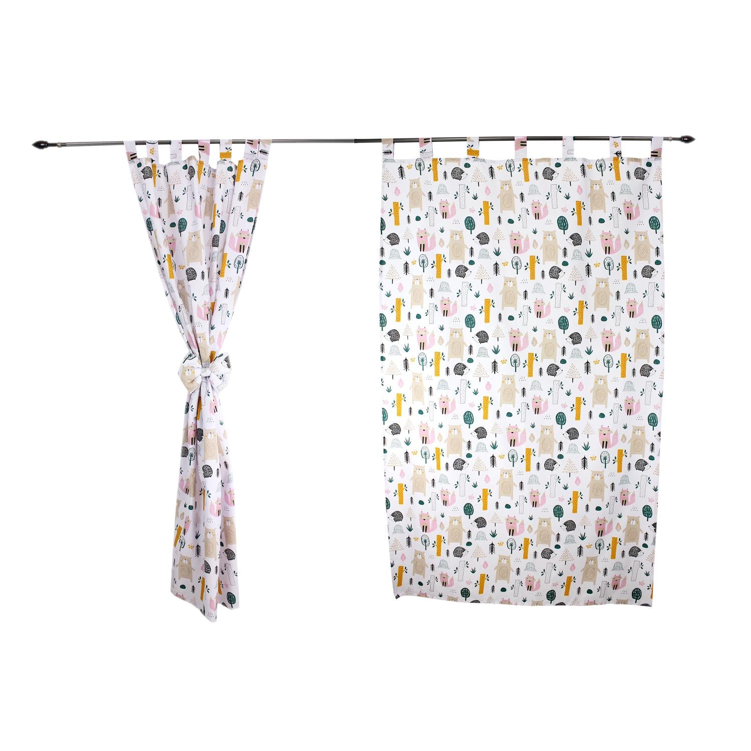 Vorhänge/Gardinen mit Schleifen 2er Set