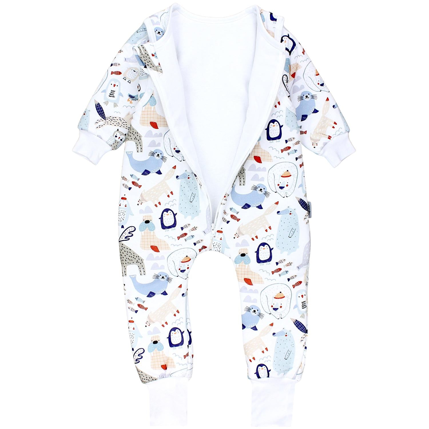 Winterschlafsack mit Beinen und Ärmeln