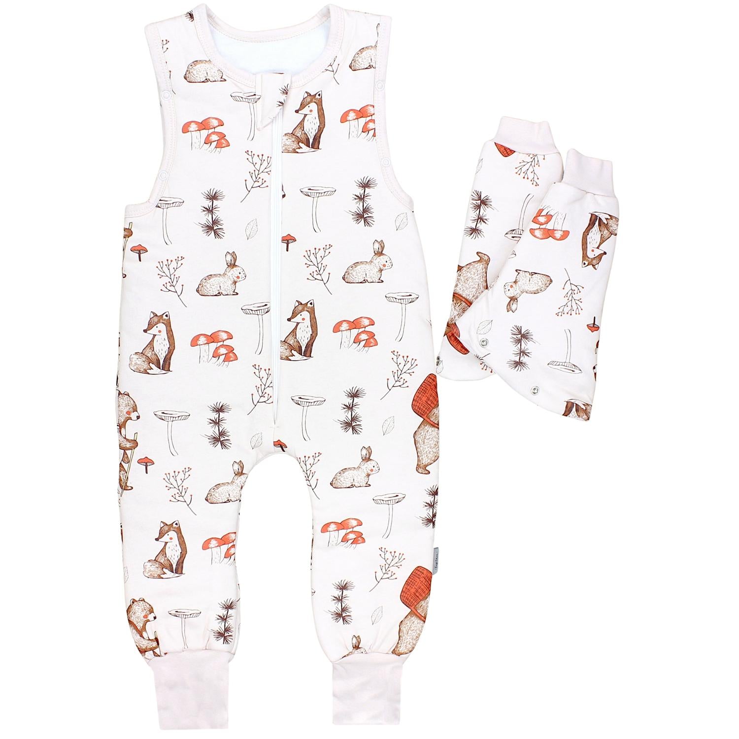 Winterschlafsack mit Beinen und Ärmeln