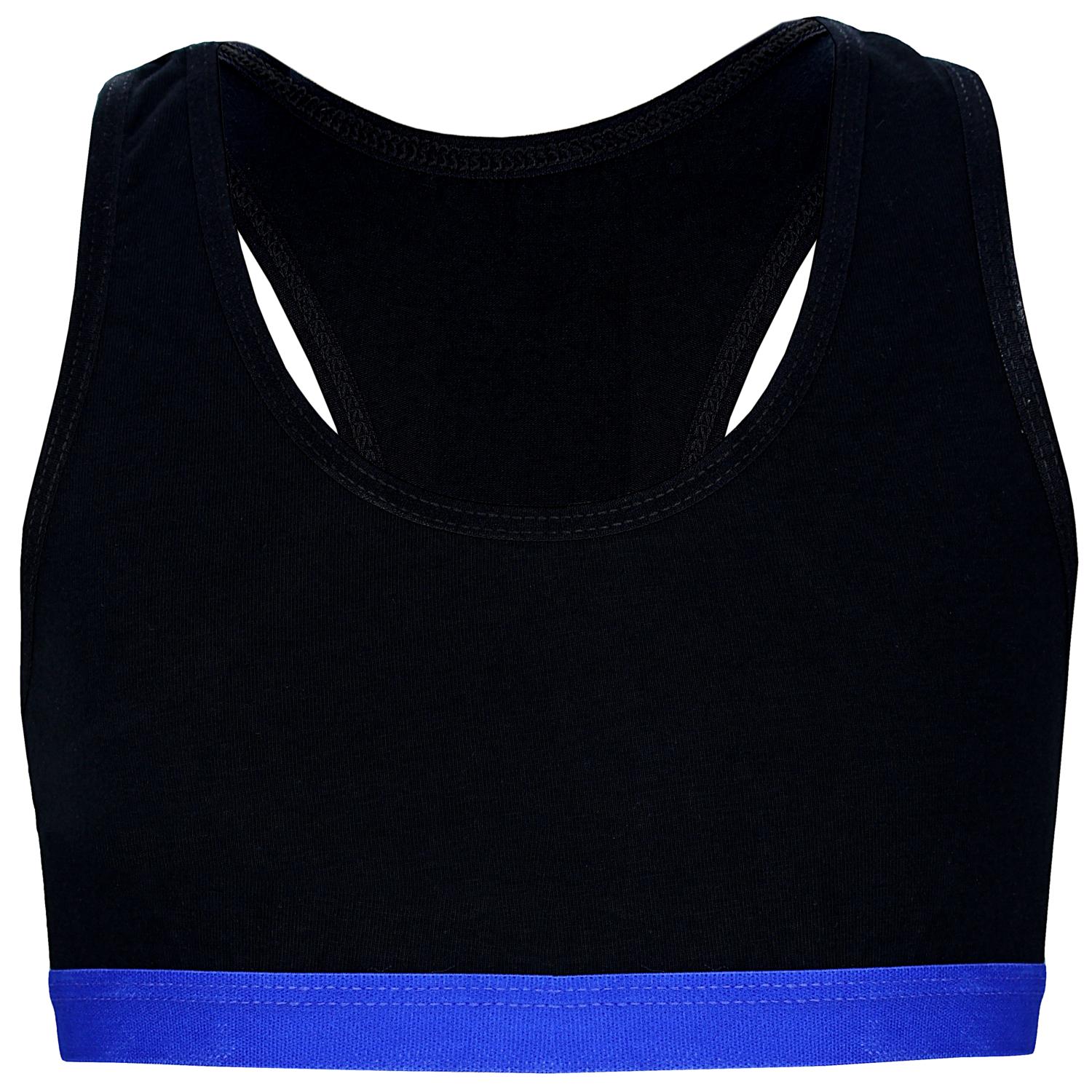 Mädchen Bustier mit breiten Trägern & Racerback (5er Pack)