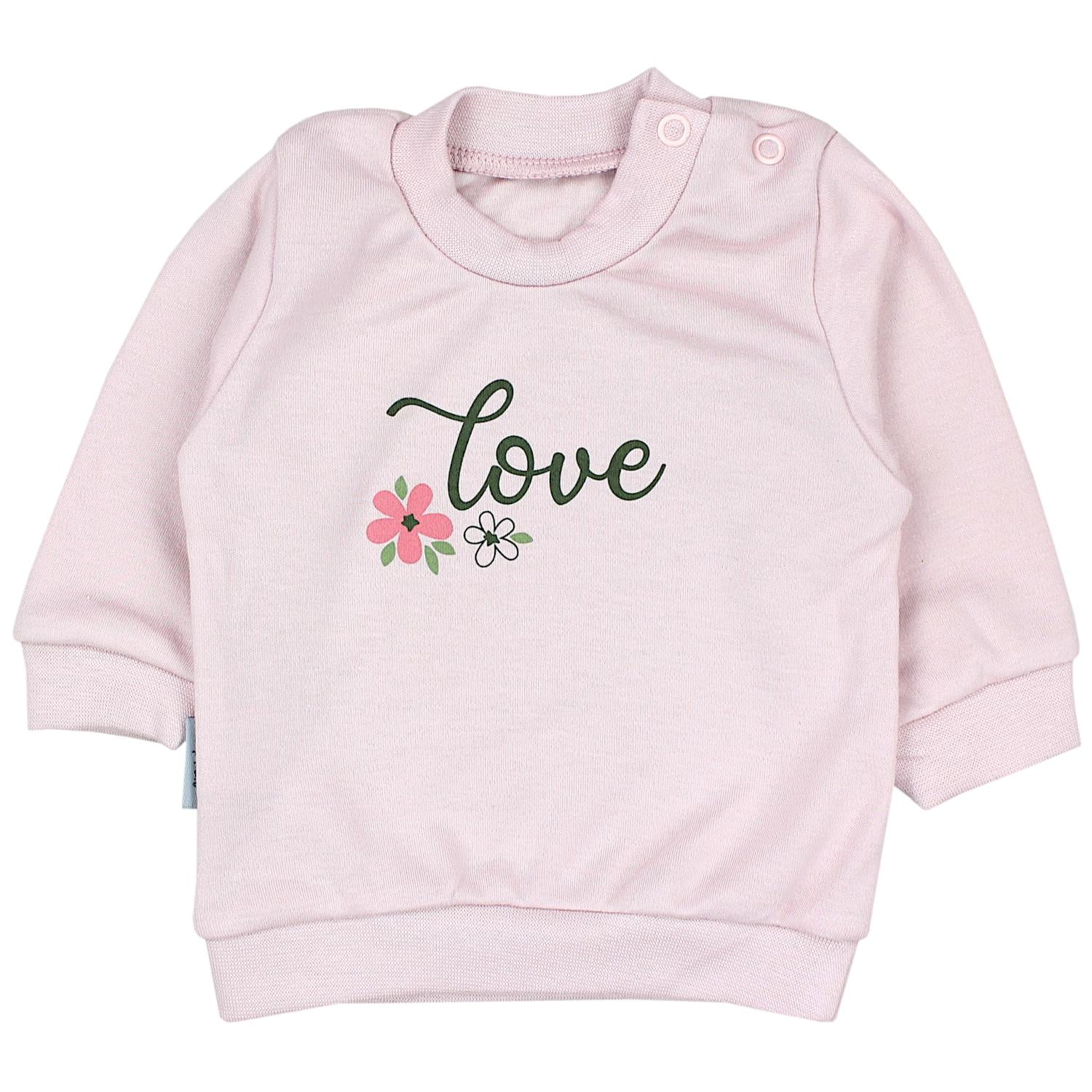 Baby Kleidungsoutfit mit Aufdruck (2-teilig)