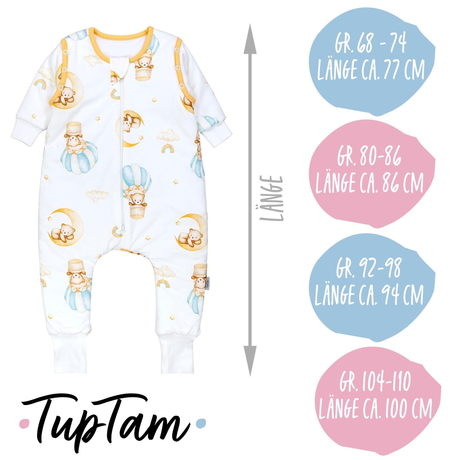 Schlafsack mit Beinen und Ärmeln, Winterschlafsack 2,5 TOG