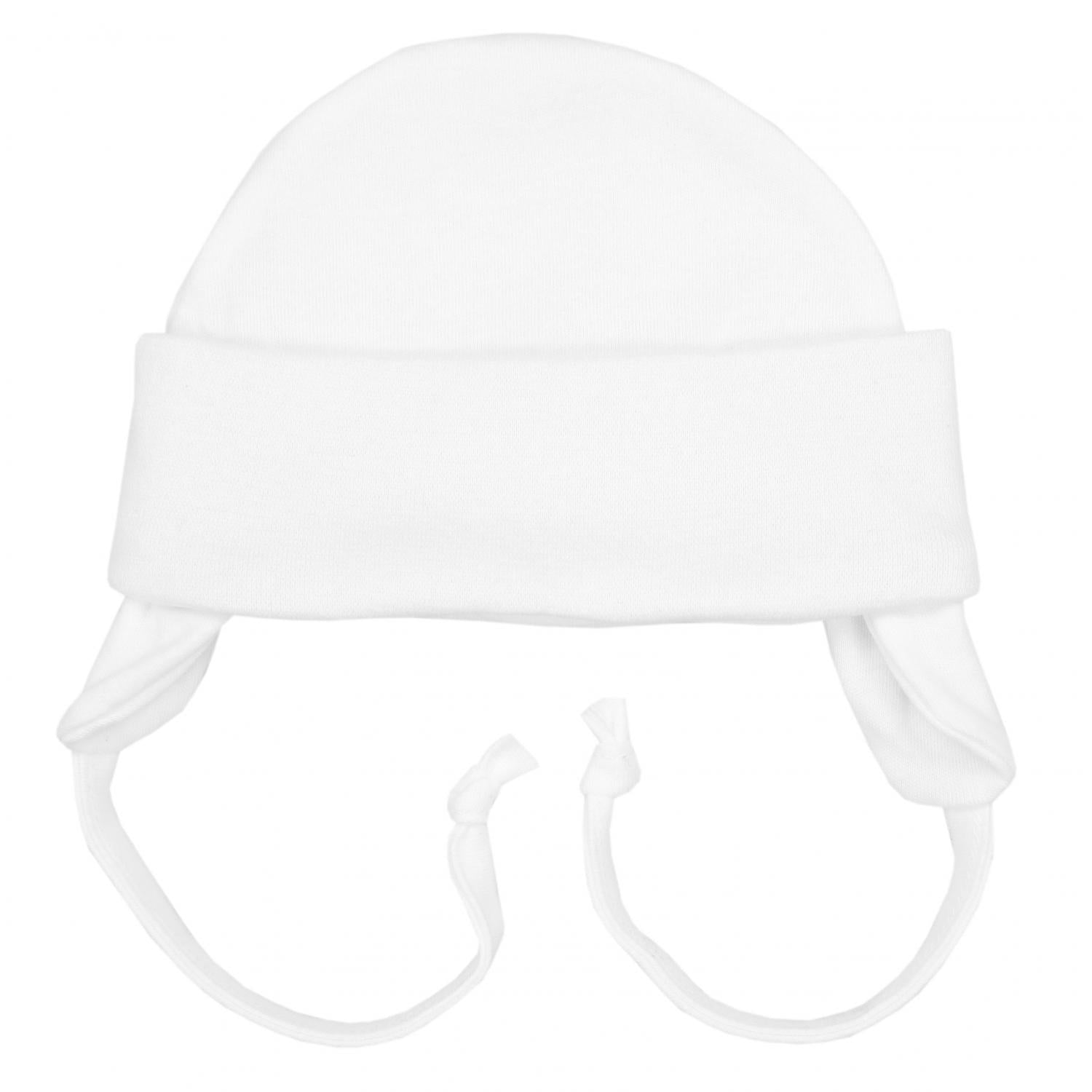 Erstlingsmütze mit Ohrenklappen - 2er Pack