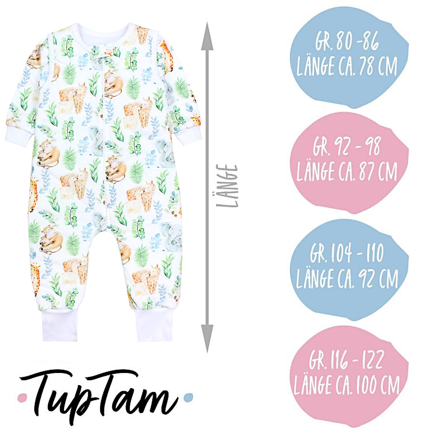 Bio-Schlafsack mit Beinen und Armen 2.5 TOG