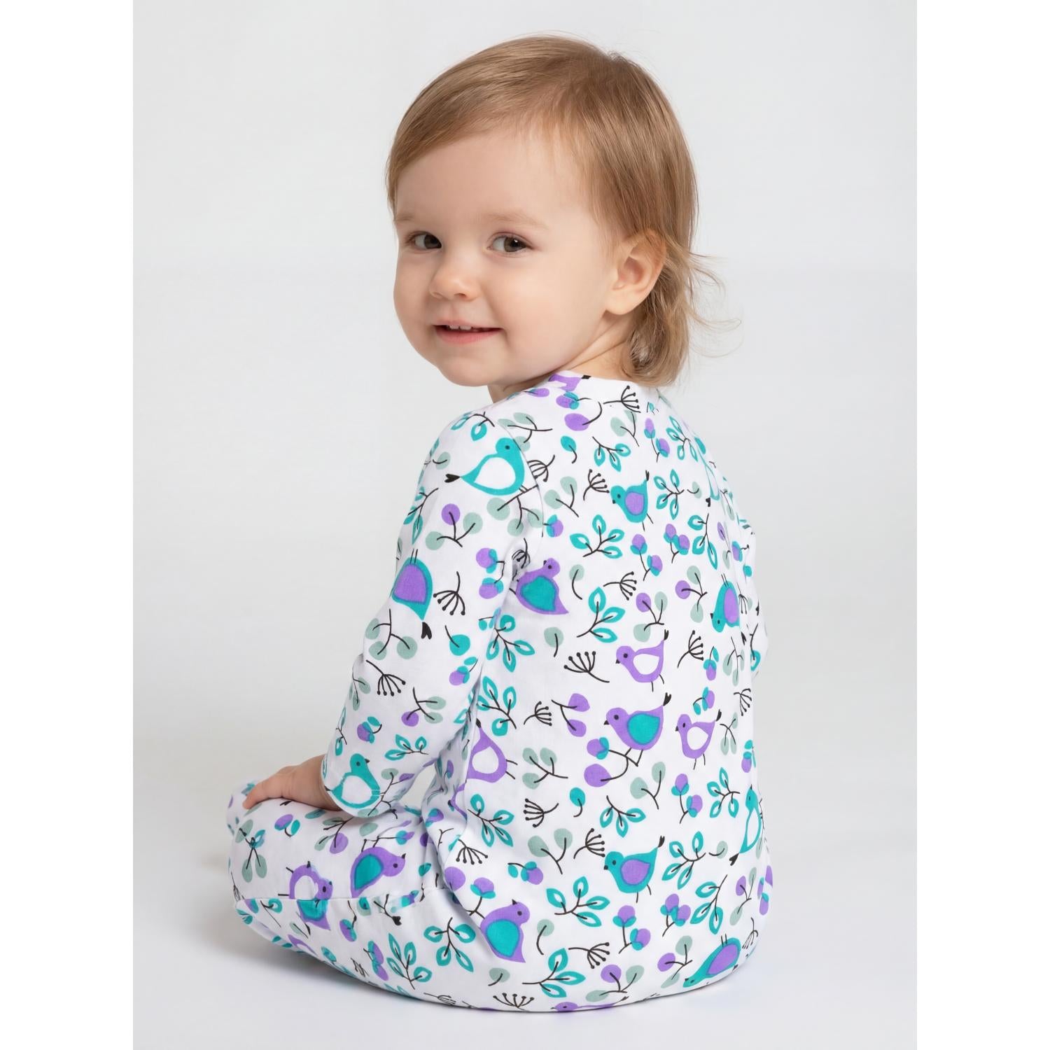 Schlafstrampler mit Fuß - 3er Set