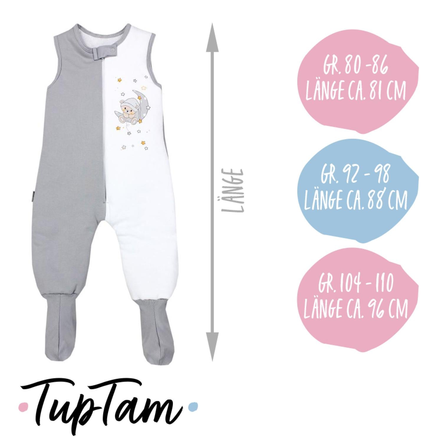 Schlafsack mit Füßen 2.5 TOG